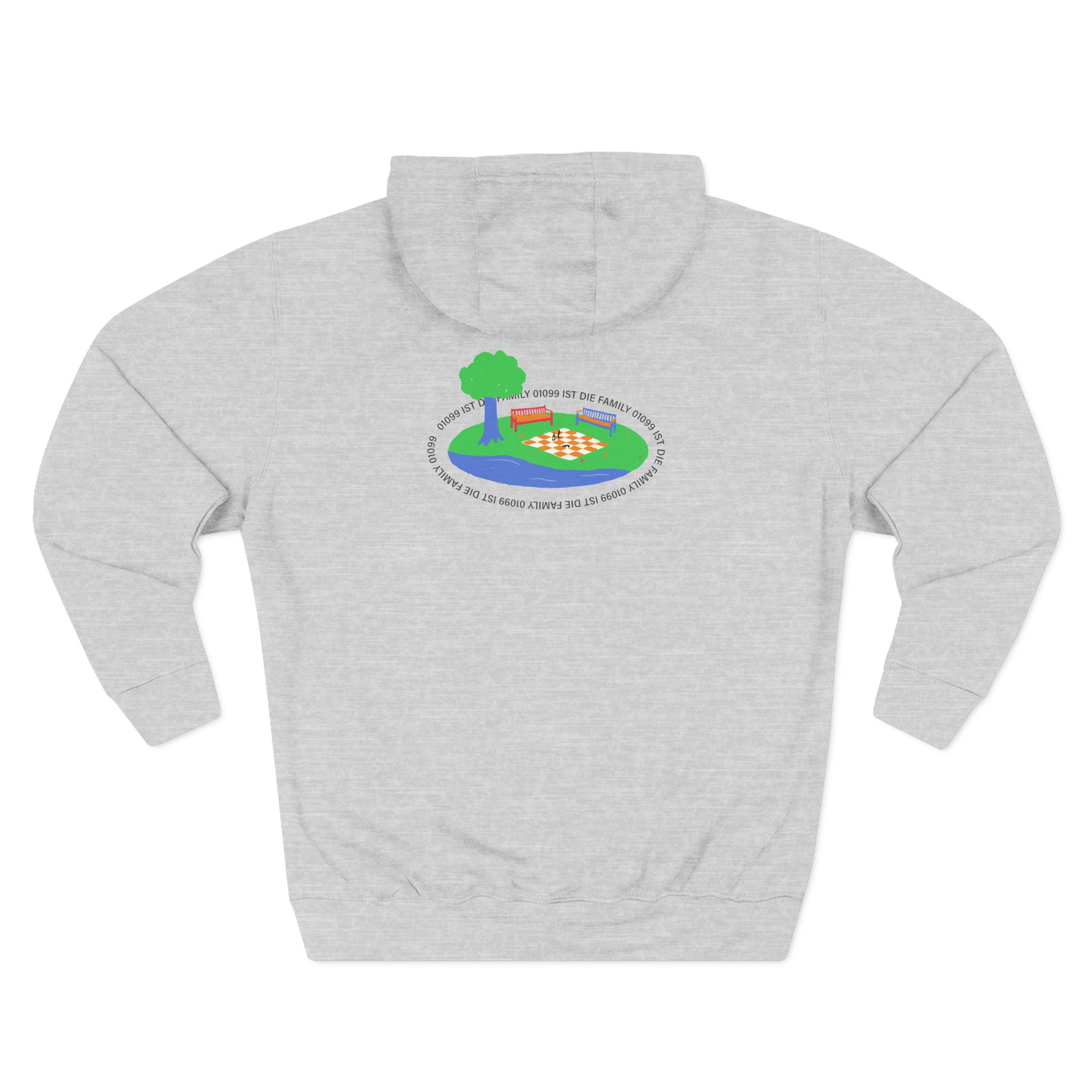 01099 Ist Die Family Three-Panel Fleece Hoodie