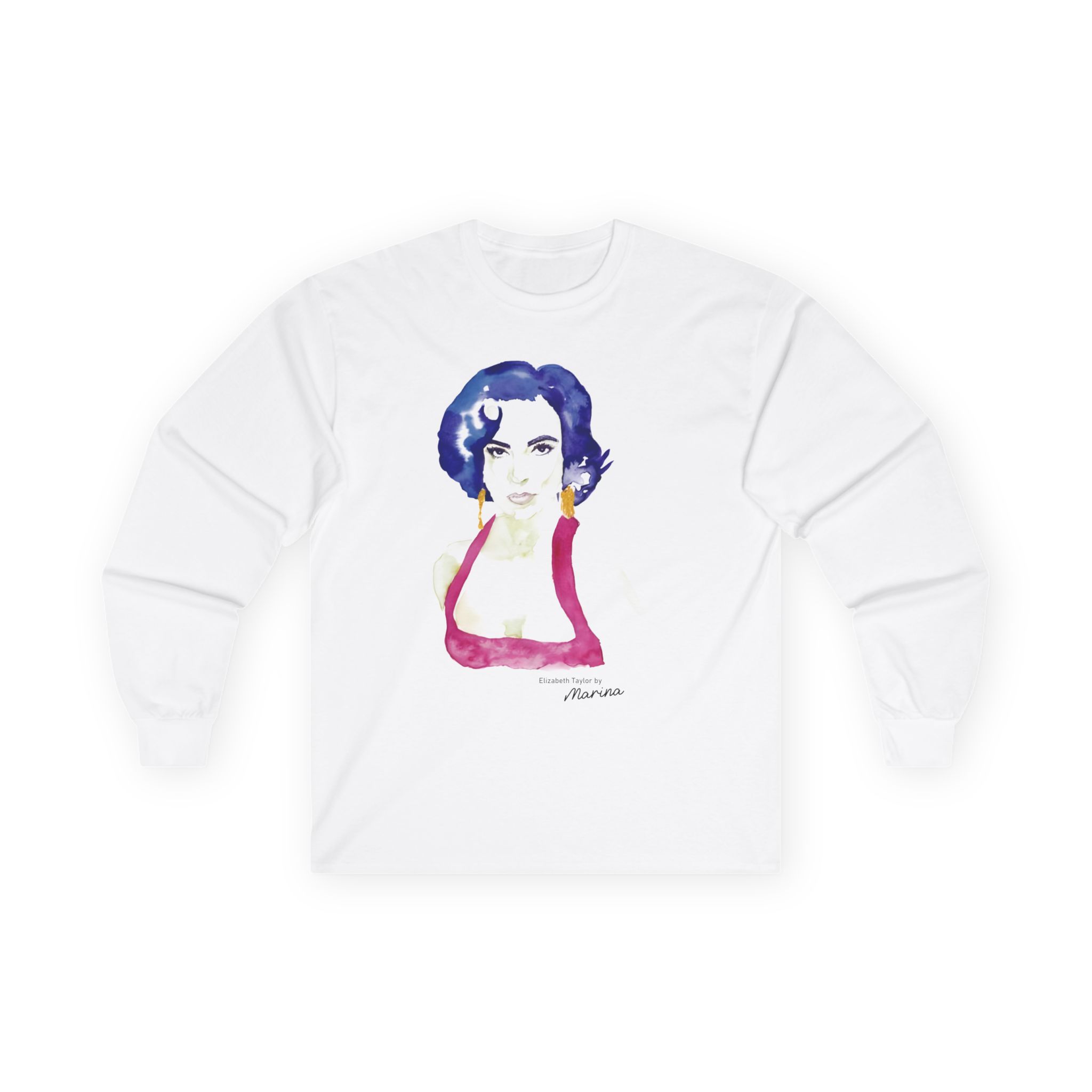 Marina Elizabeth Taylor Illustration Unisex Ultra Cotton Long Sleeve Tee