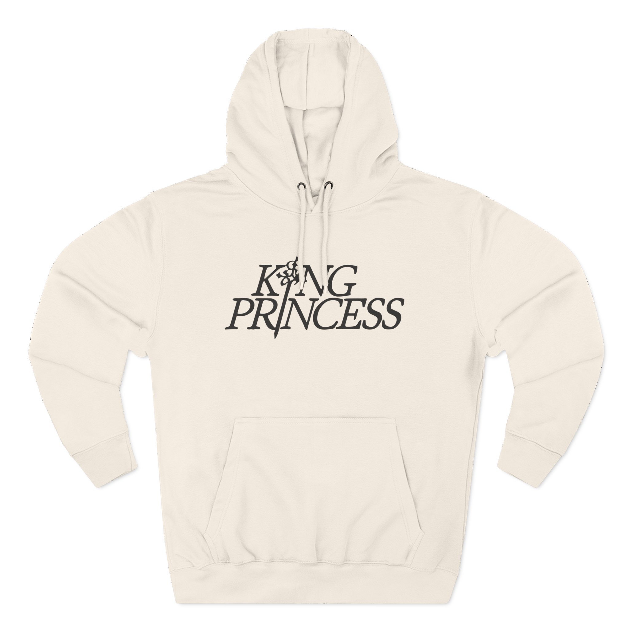 King Princess logo Three-Panel Fleece Hoodie