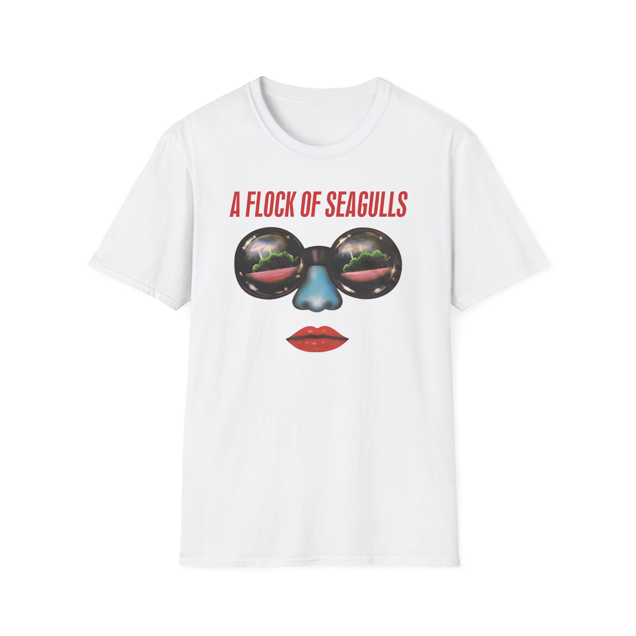 A Flock of Seagulls Us 1982 Tour Unisex Softstyle T-Shirt