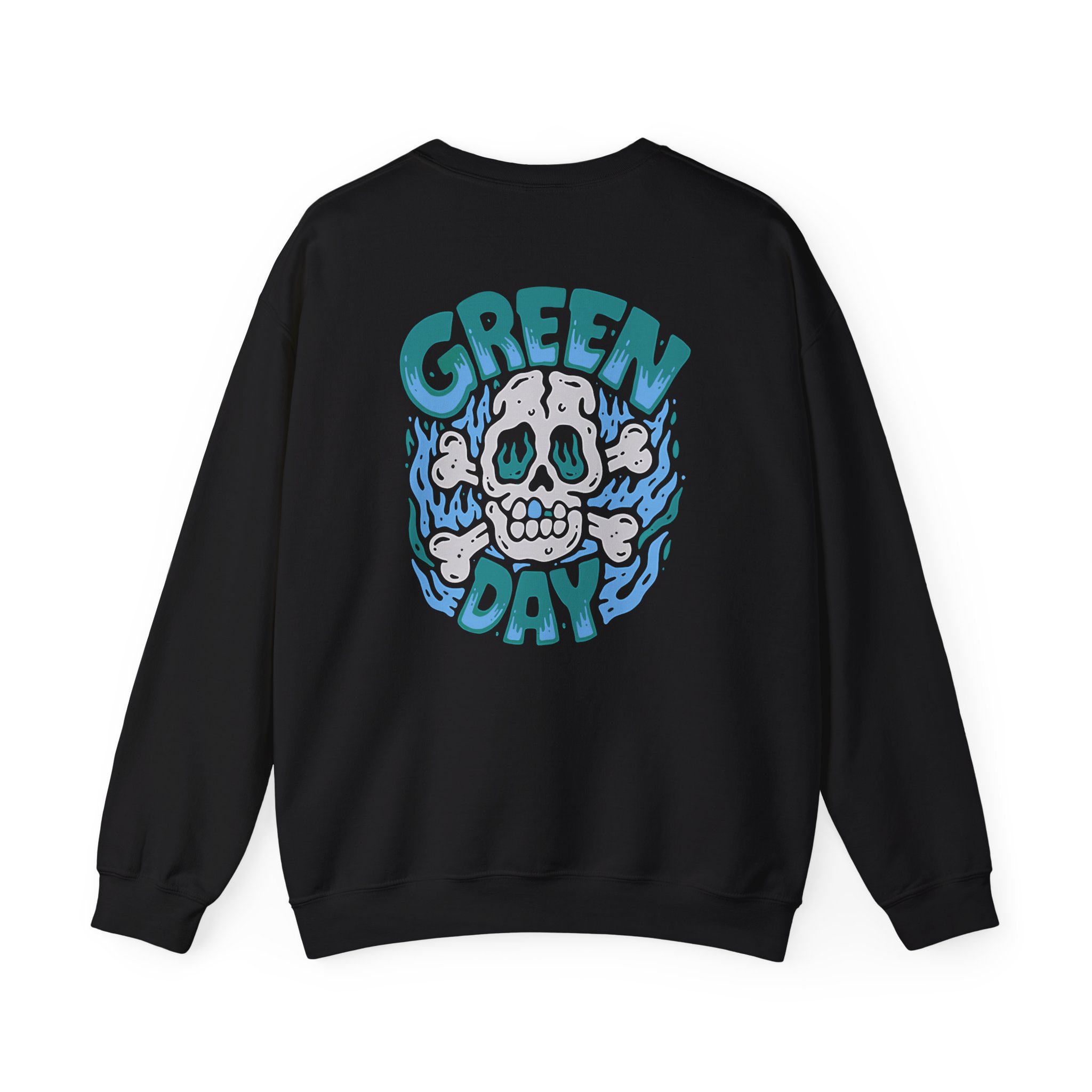 Green Day Blue Skull Unisex Heavy Blendâ„¢ Crewneck Sweatshirt