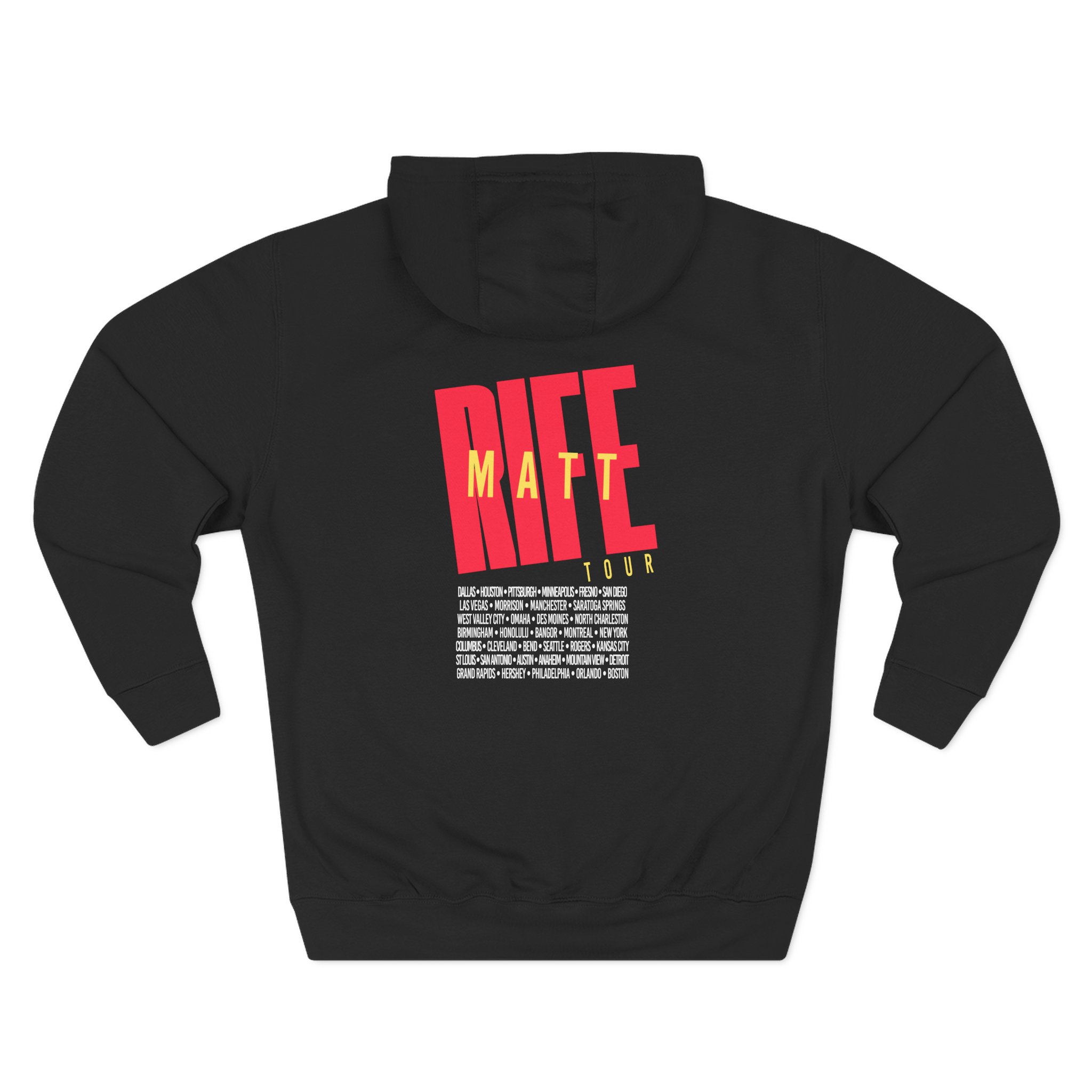 Matt Rife Stay Golden Tour Three-Panel Fleece Hoodie