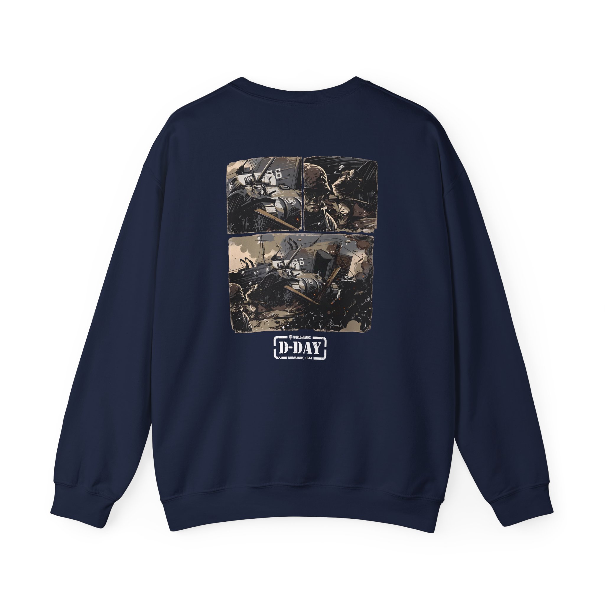 World of Tank Wot D-day Fury Storm Unisex Heavy Blendâ„¢ Crewneck Sweatshirt