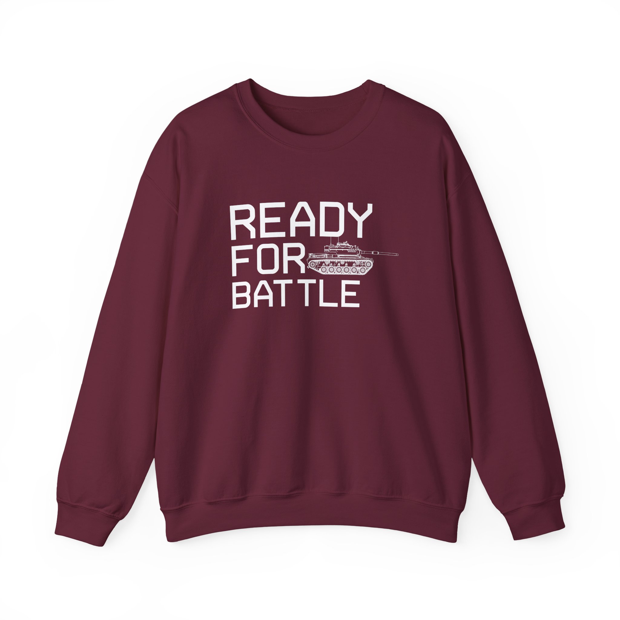 World of Tank Ready for Battle Unisex Heavy Blendâ„¢ Crewneck Sweatshirt
