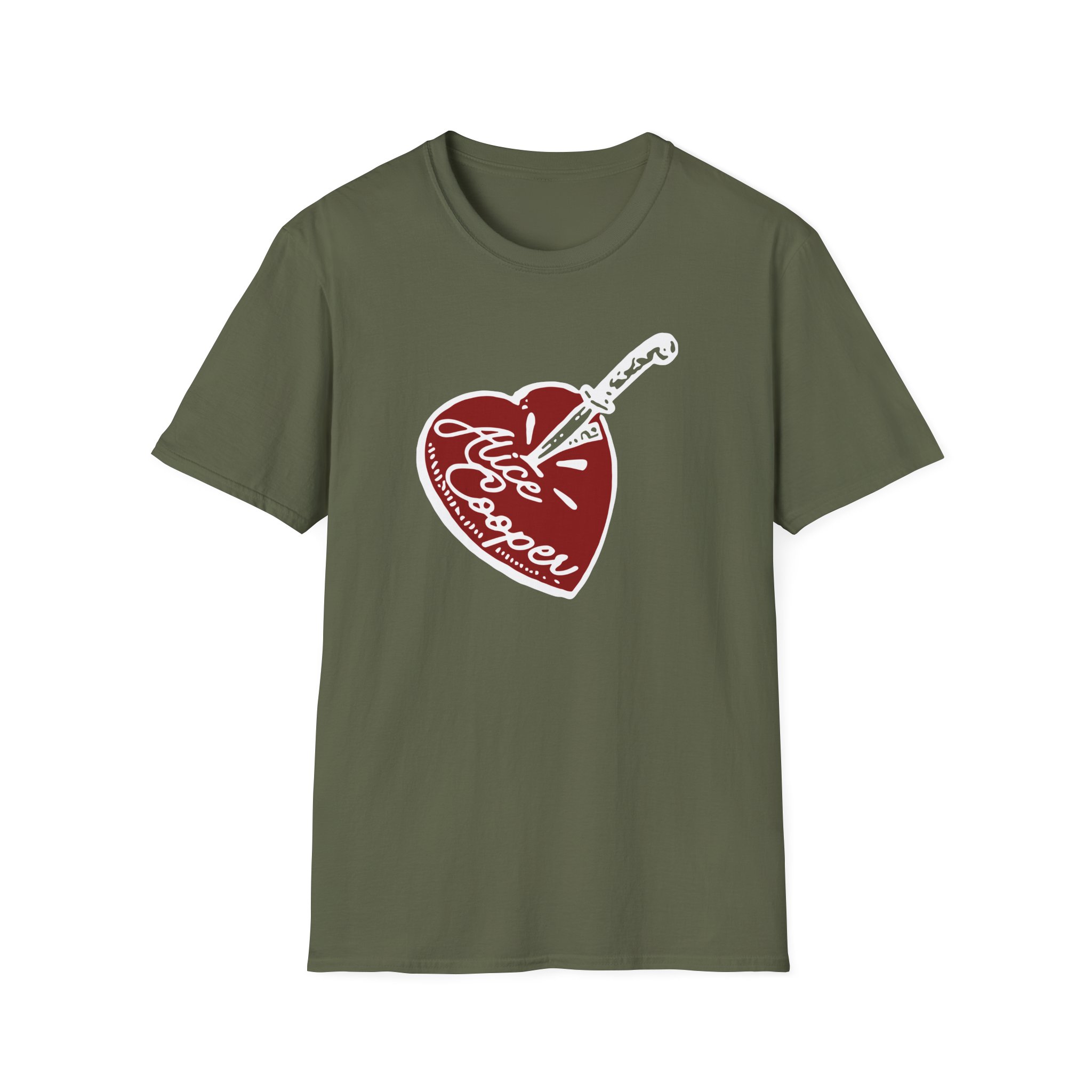 Alice Cooper Stab Heart Unisex Softstyle T-Shirt
