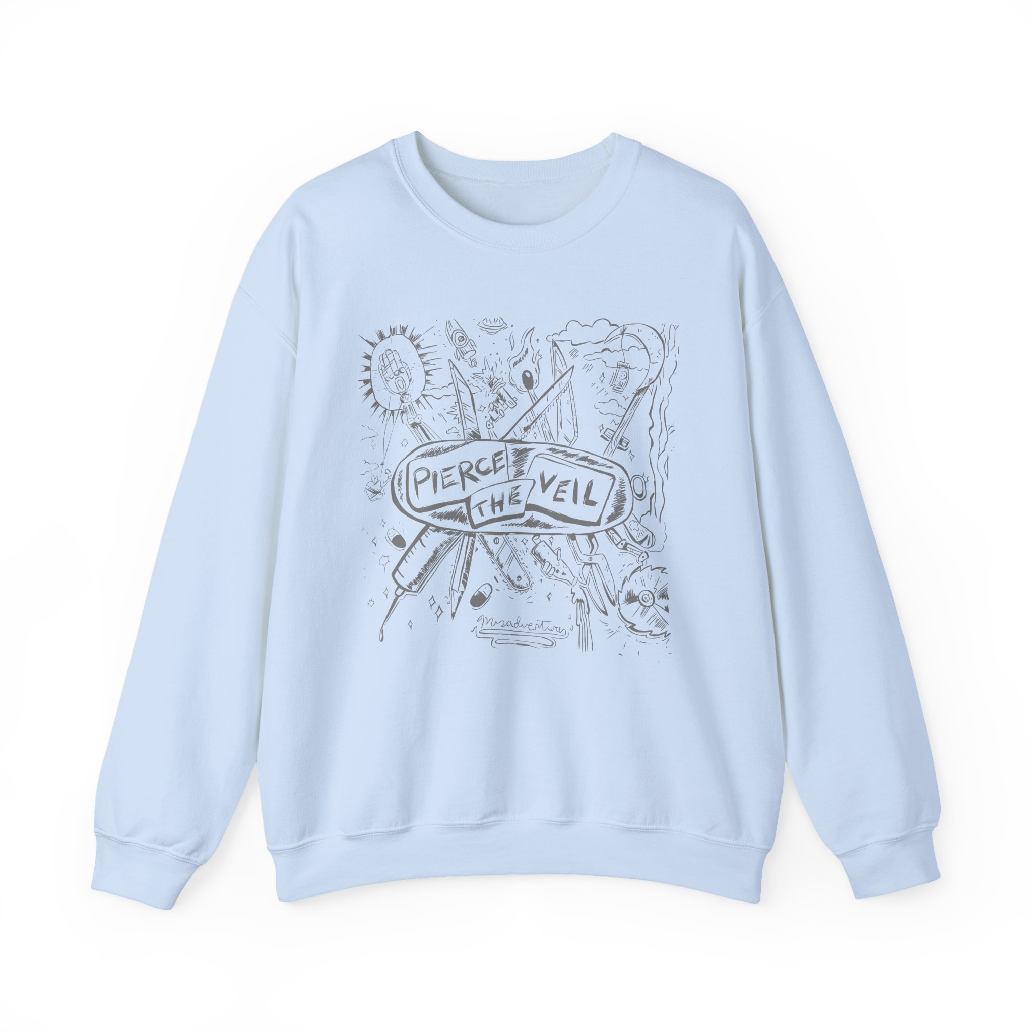 Pierce the Veil Misadventures Unisex Heavy Blendâ„¢ Crewneck Sweatshirt