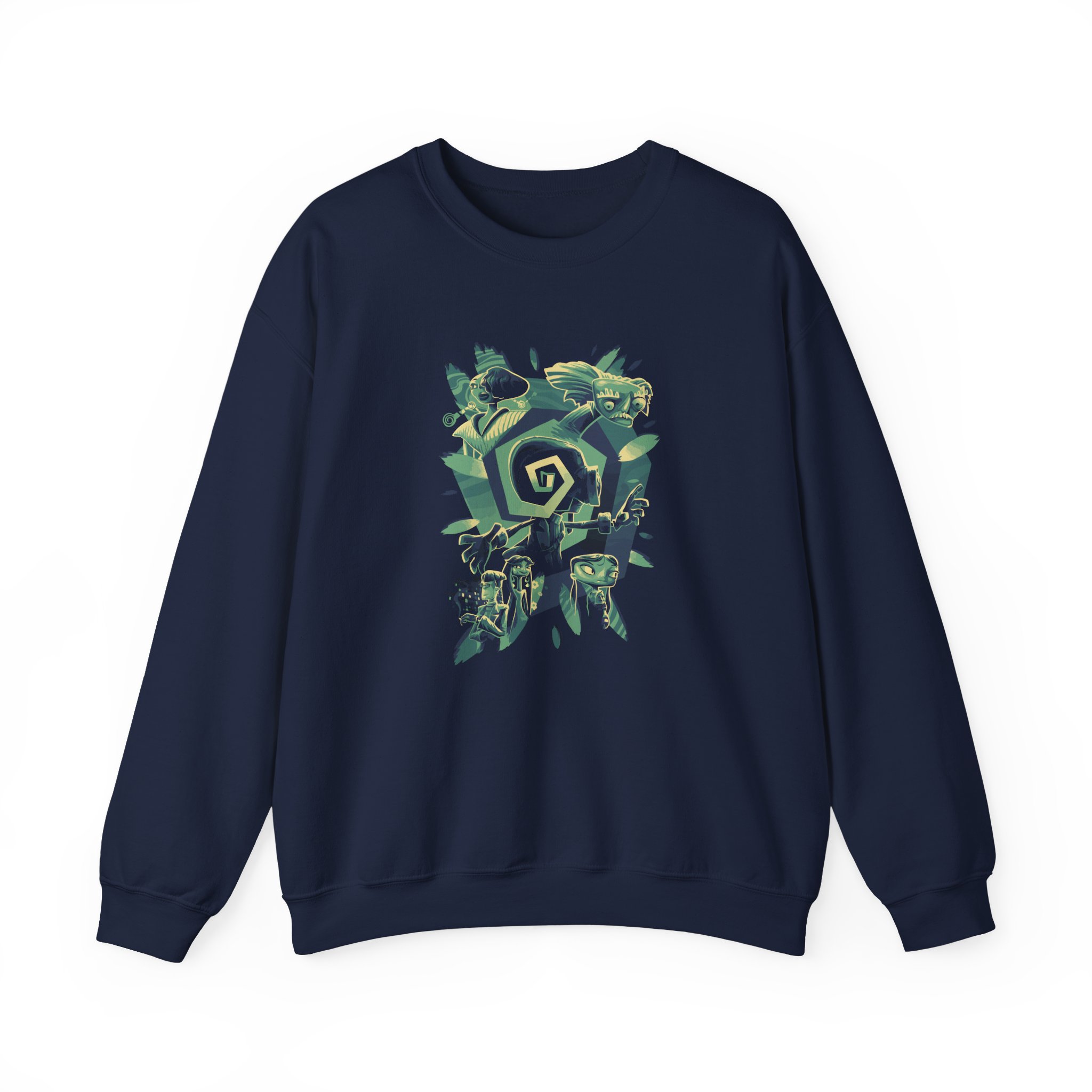 Double Fine Psychodelic Cast Unisex Heavy Blendâ„¢ Crewneck Sweatshirt