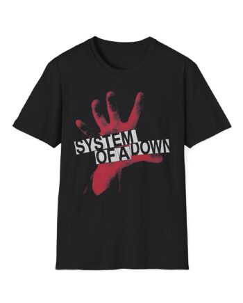 System of a Down Self Titled Red Hand Logo Unisex Softstyle T-Shirt