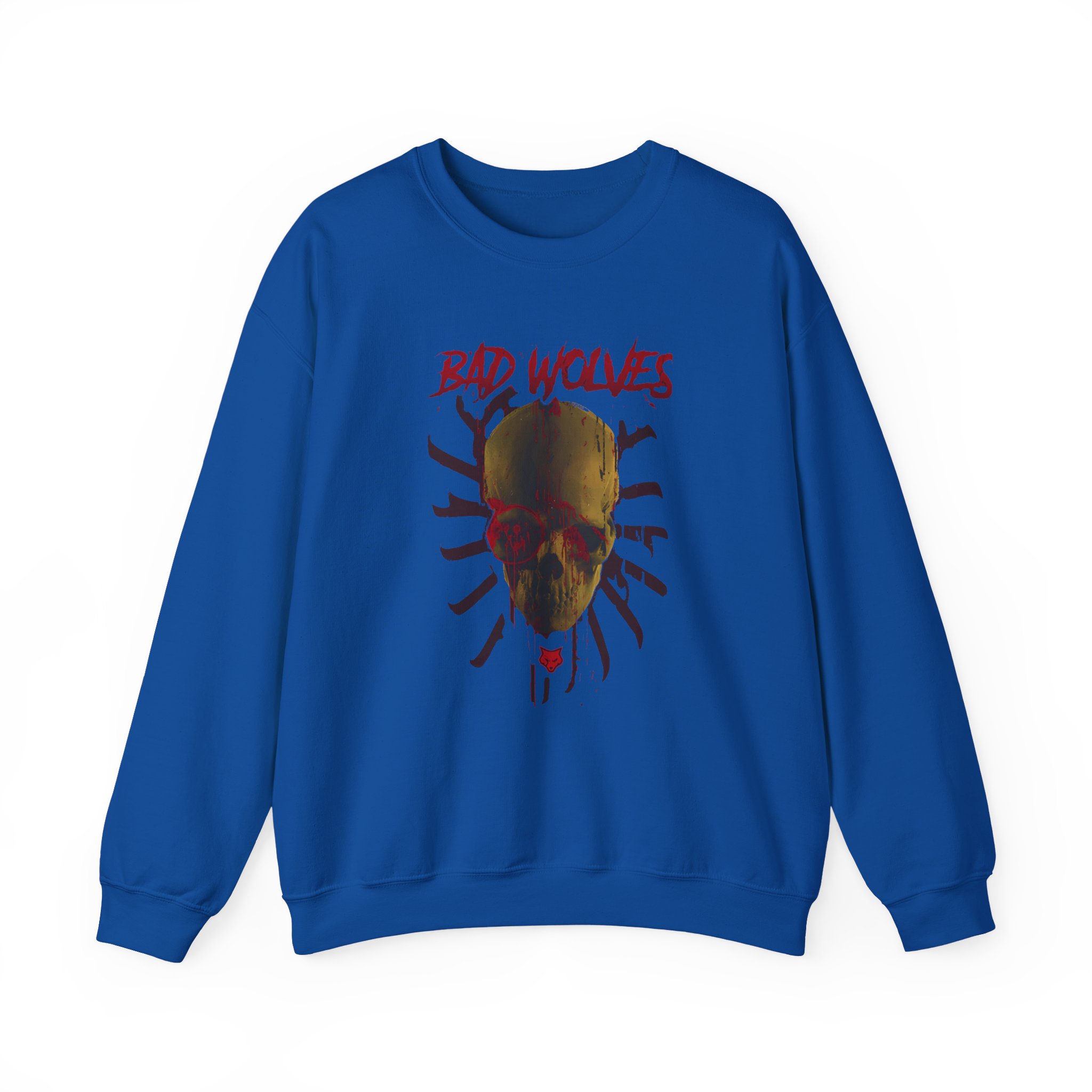Bad Wolves Bloody Skull Unisex Heavy Blendâ„¢ Crewneck Sweatshirt