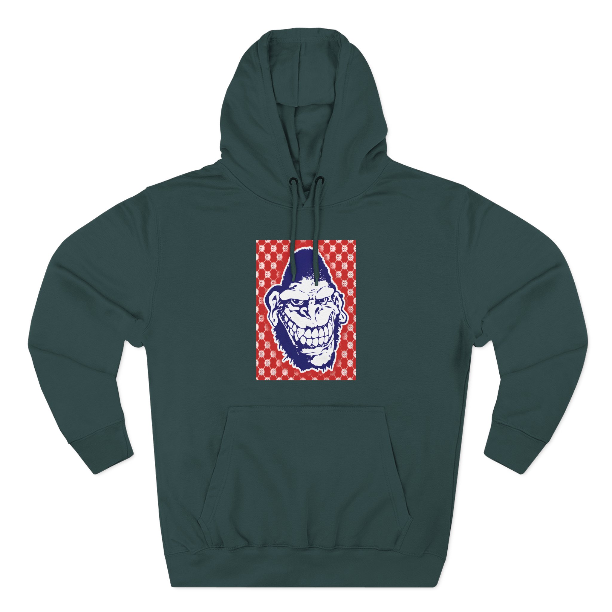Gorilla Biscuits Gb Pattern Three-Panel Fleece Hoodie