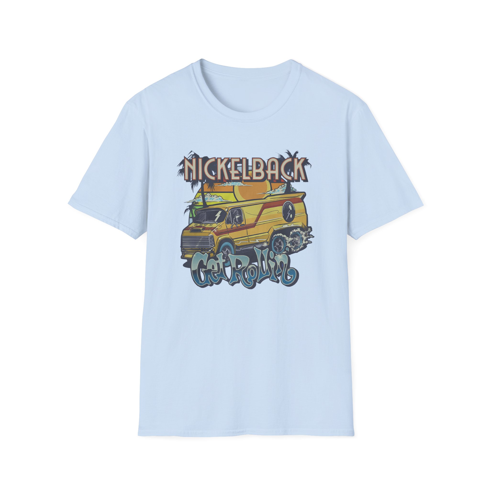 Nickelback Get Rollin Cover Unisex Softstyle T-Shirt