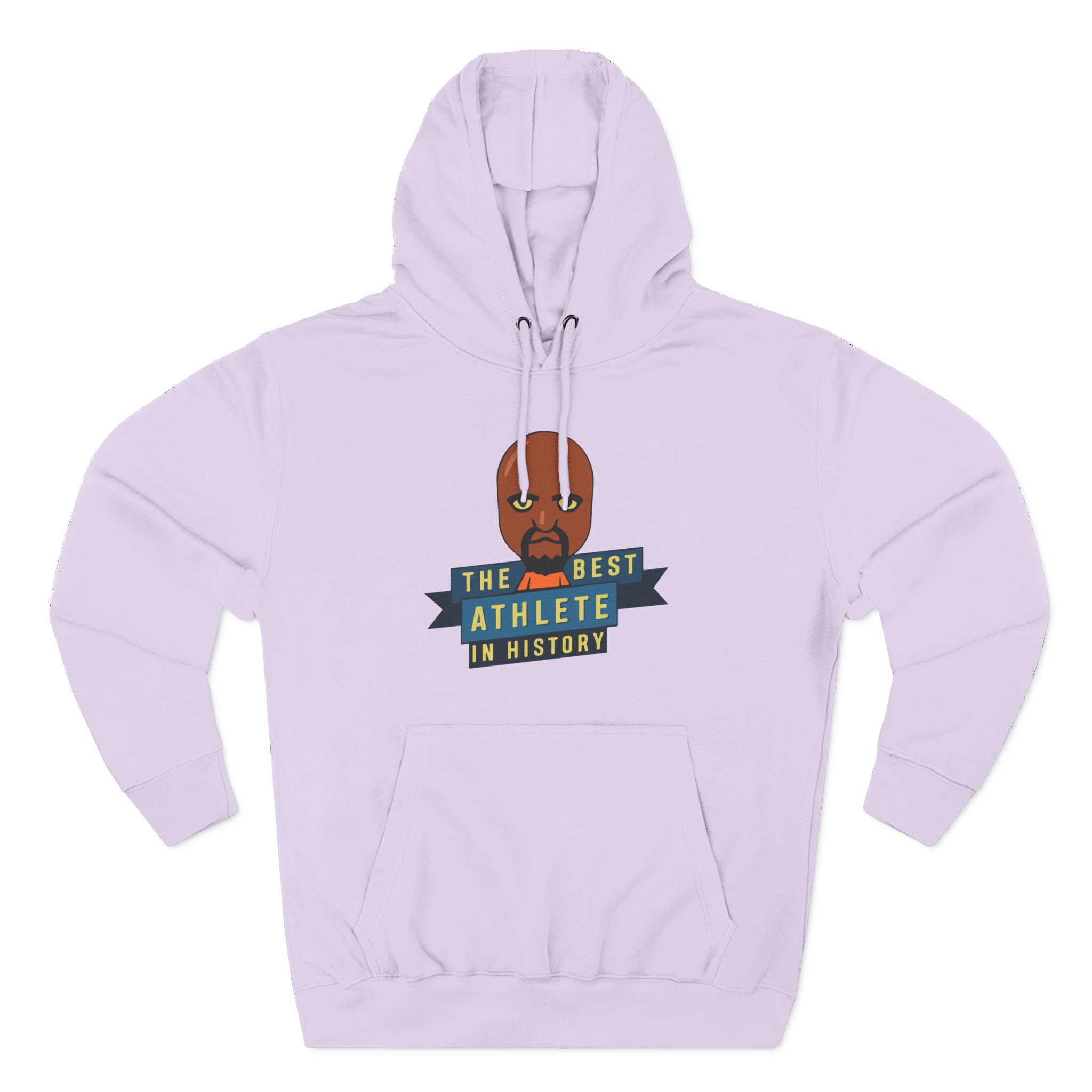 Poofesure the best athlete in history Three-Panel Fleece Hoodie