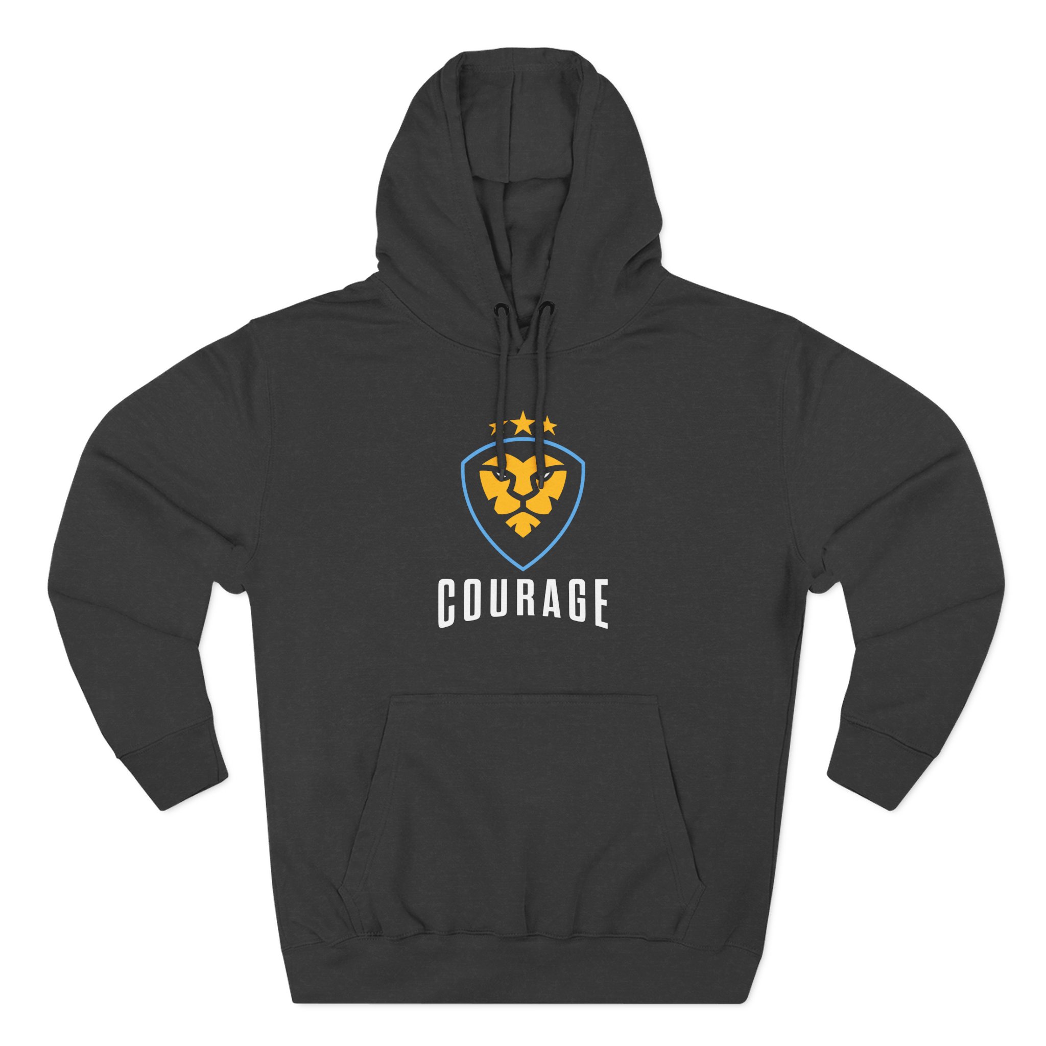 Couragejd Three-Panel Fleece Hoodie