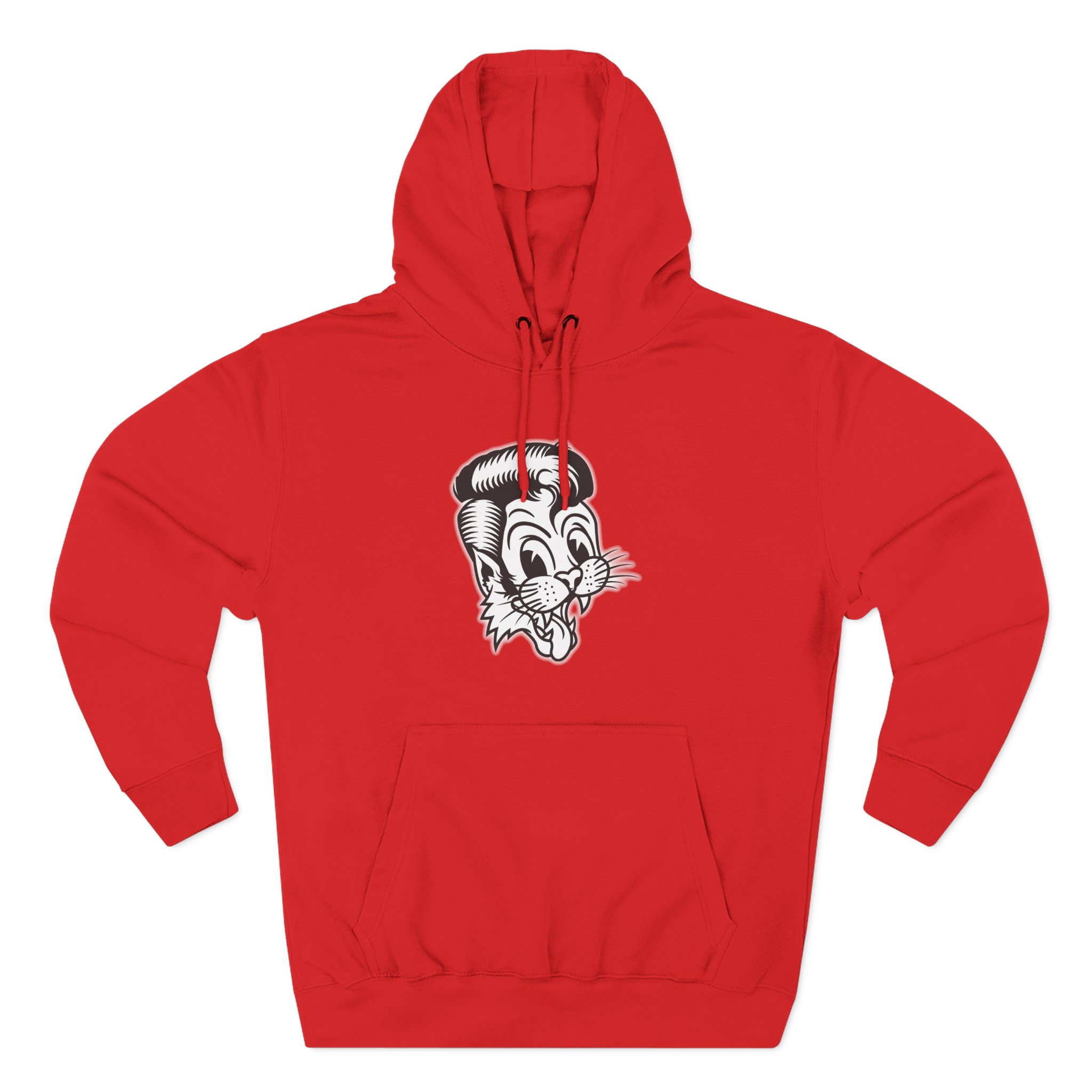 Stray Cats Metallic Cat Three-Panel Fleece Hoodie