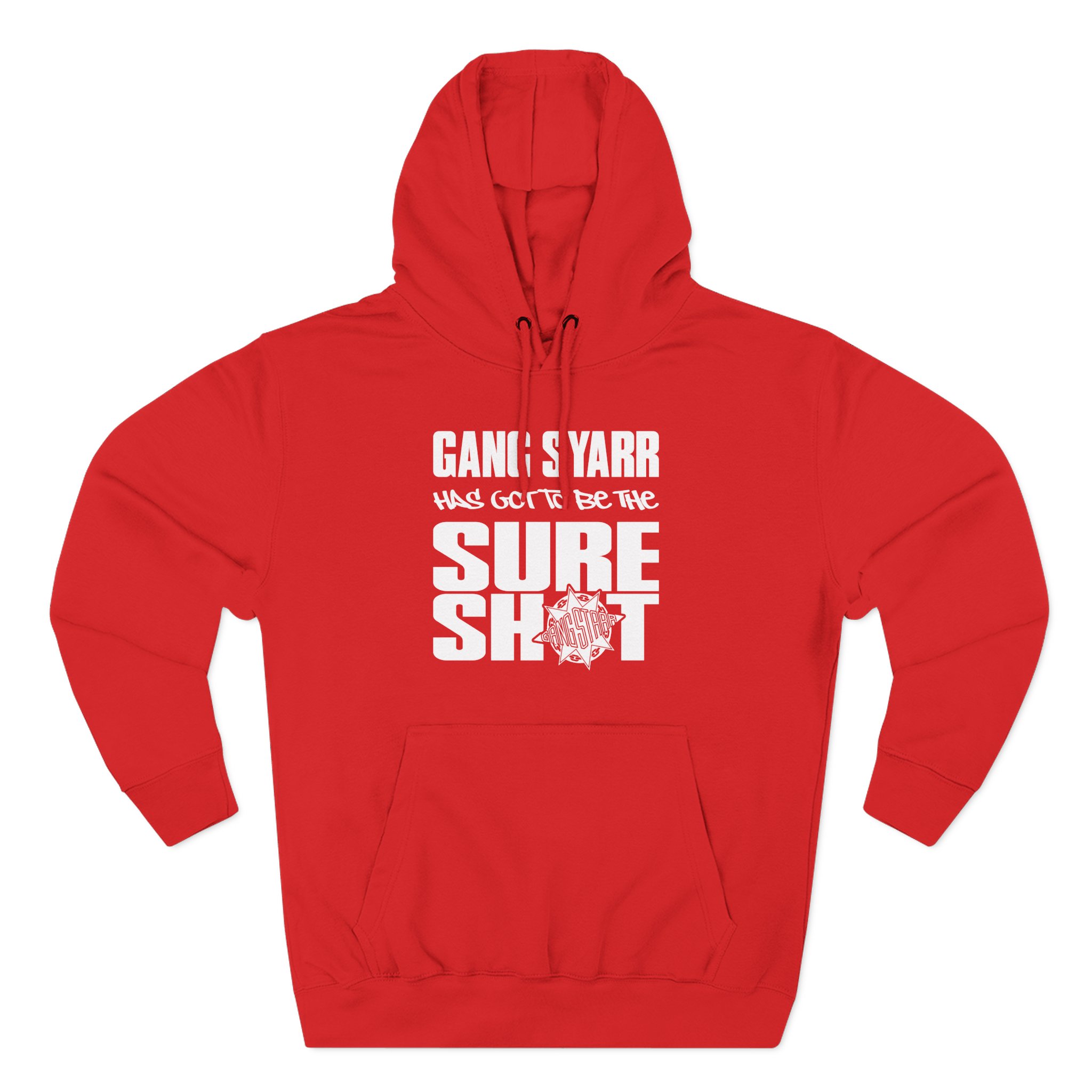 Gang Starr Has Got to Be Sure Shot Three-Panel Fleece Hoodie