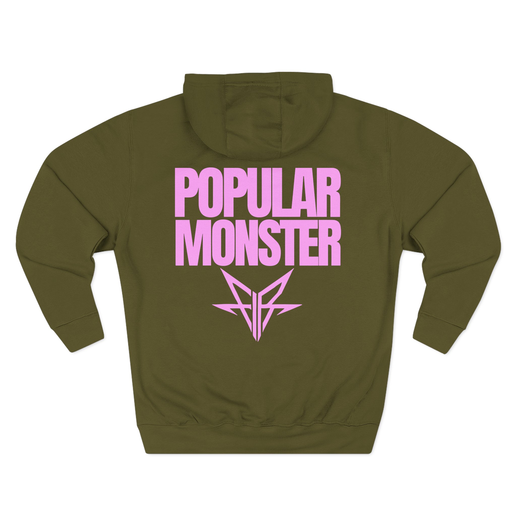 Falling in Reverse Popular Monster Text Three-Panel Fleece Hoodie