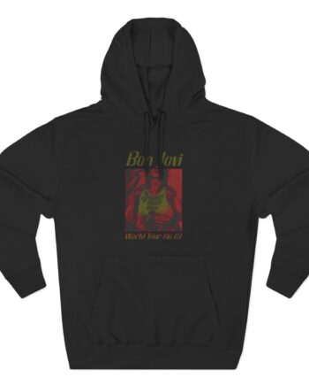 Bon Jovi Slippery When Wet Vintage World Tour Three-Panel Fleece Hoodie