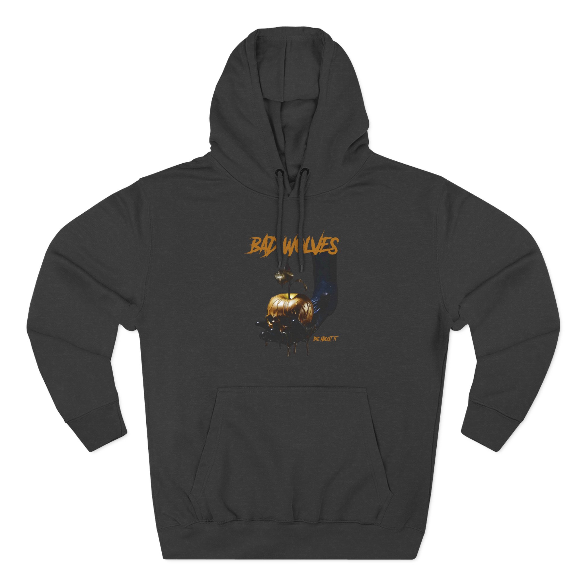 Bad Wolves Die About It Tracklist Three-Panel Fleece Hoodie