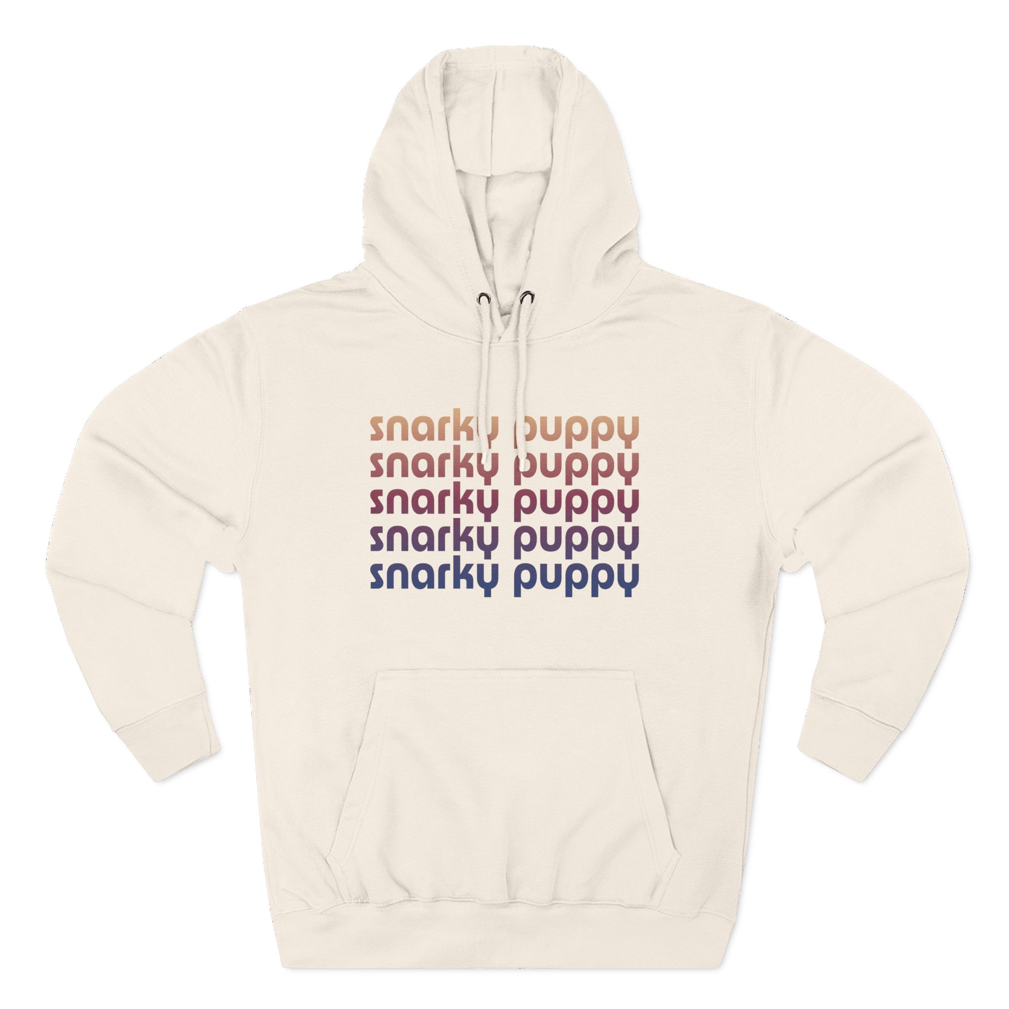 Snarky Puppy Repeating Logo Three-panel Fleece Hoodie