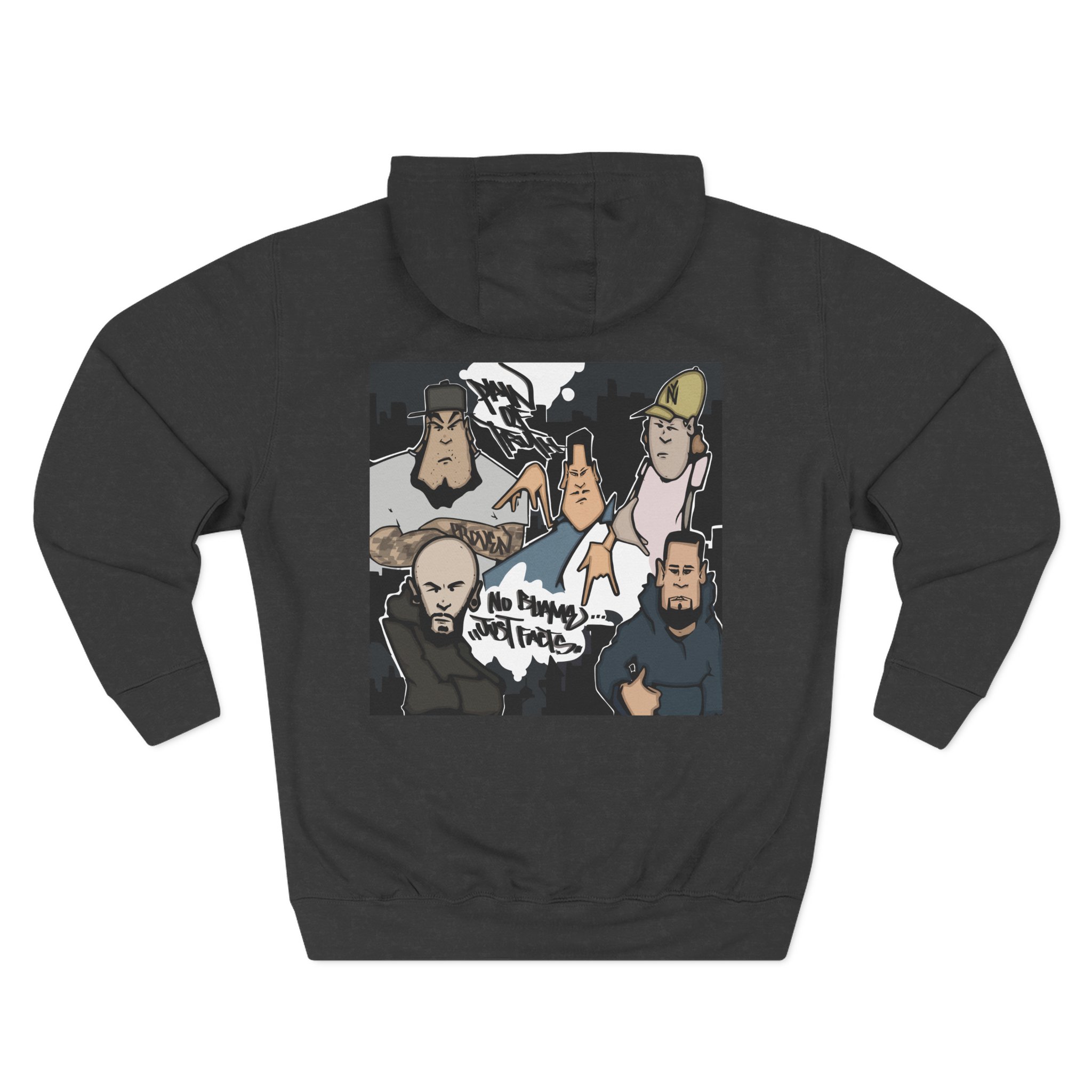 Pain of Truth No Blame...just Facts Three-Panel Fleece Hoodie