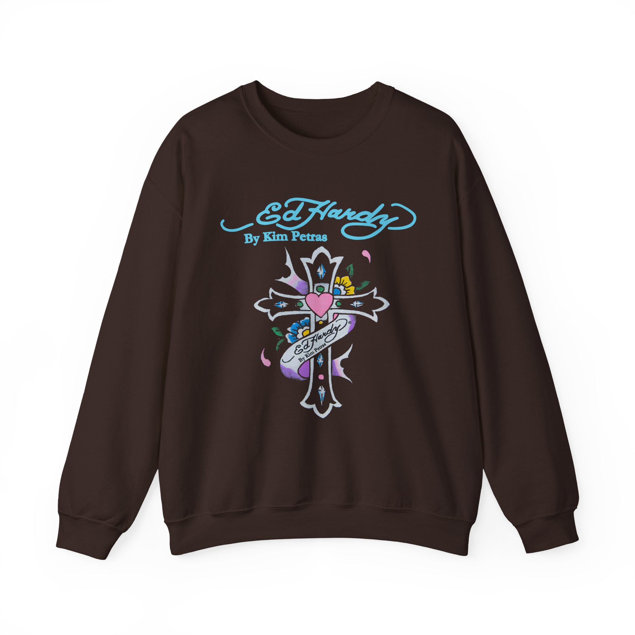 Kim Petras Cross Cut Off Unisex Heavy Blendâ„¢ Crewneck Sweatshirt