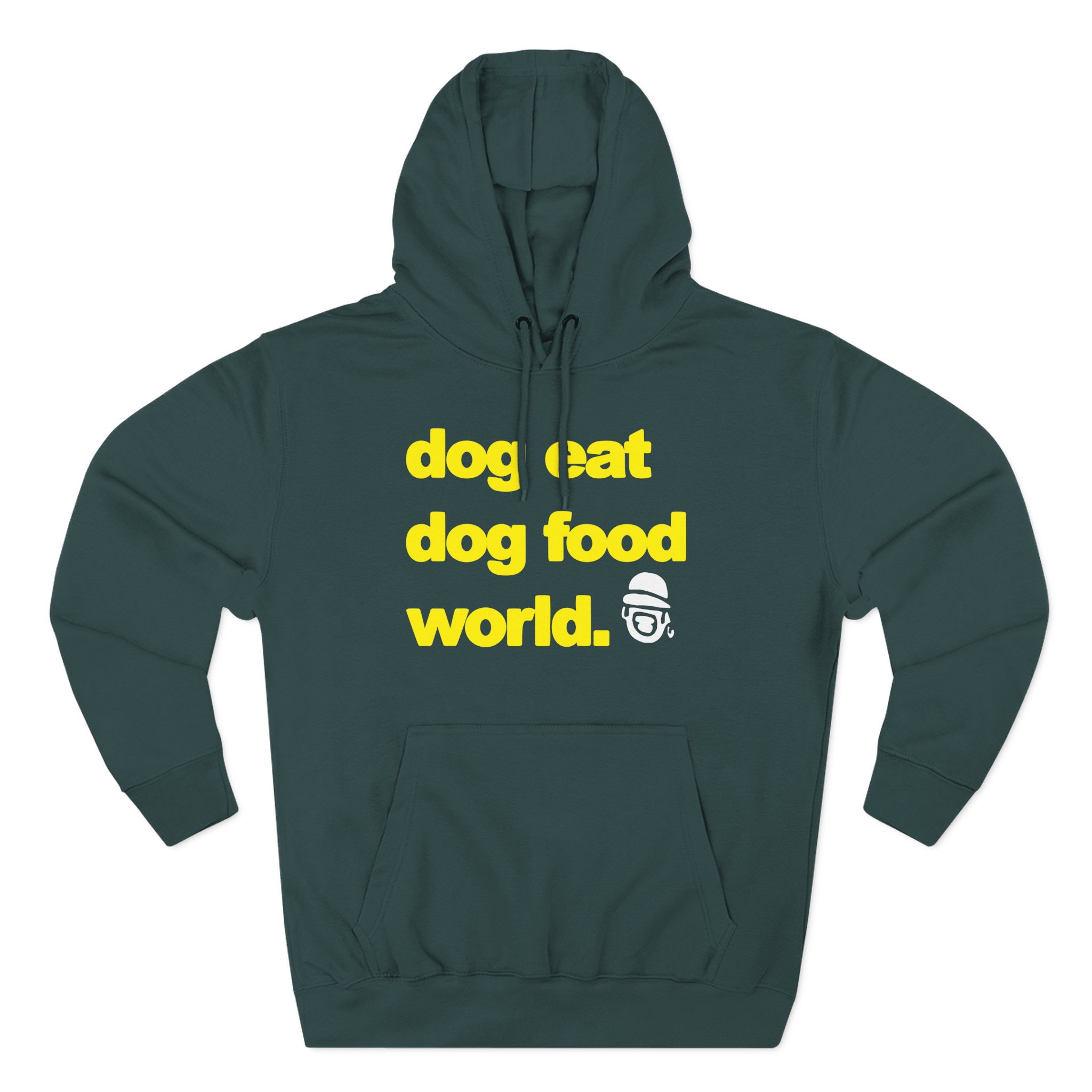 Dog Eat Dog Food World Three-Panel Fleece Hoodie