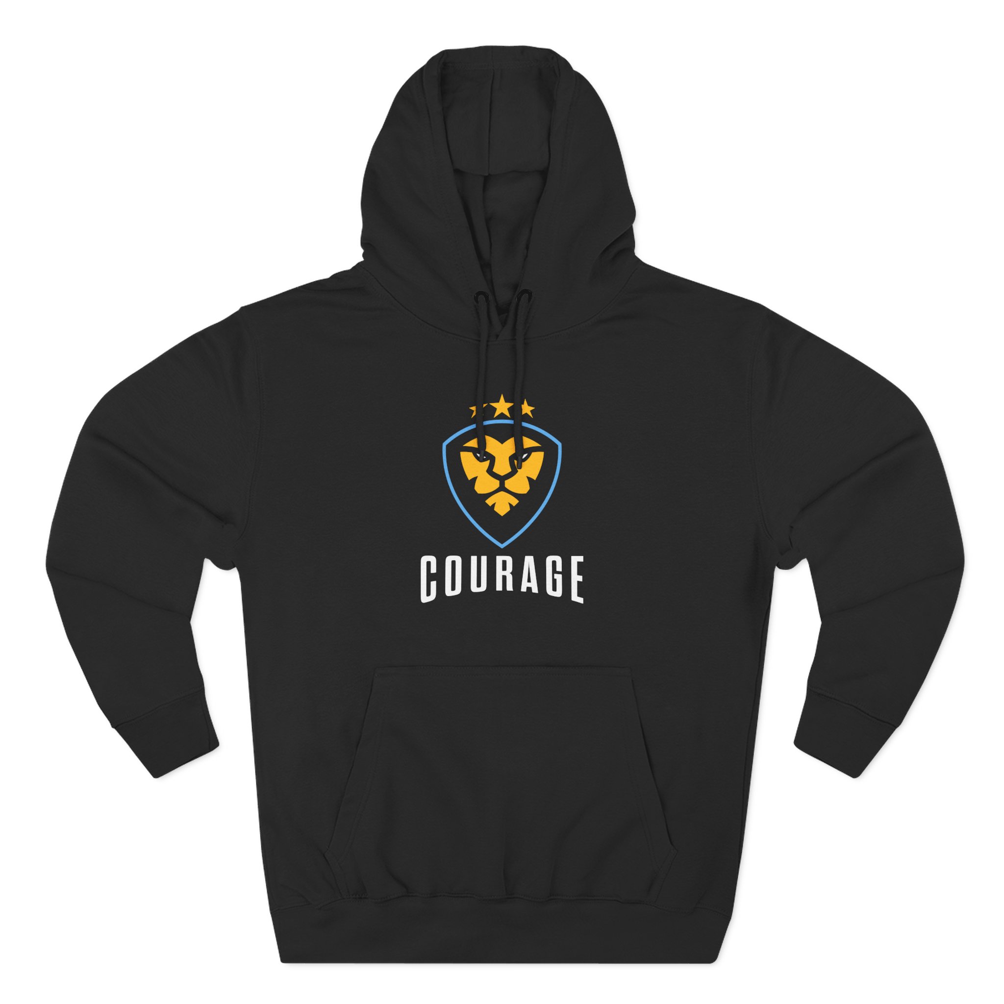 Couragejd Three-Panel Fleece Hoodie