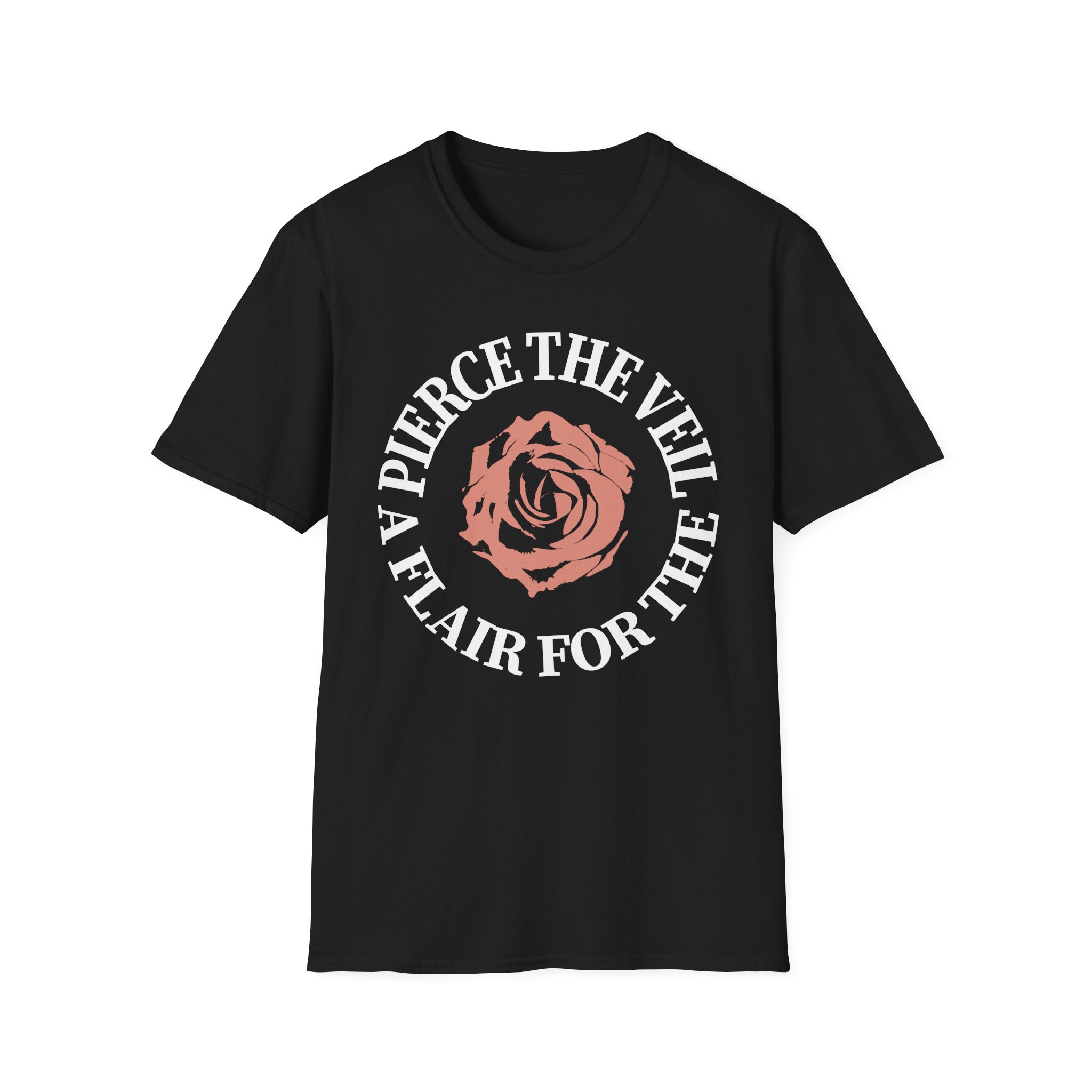 Pierce the Veil a Flair for the Dramatic Rose Unisex Softstyle T-Shirt
