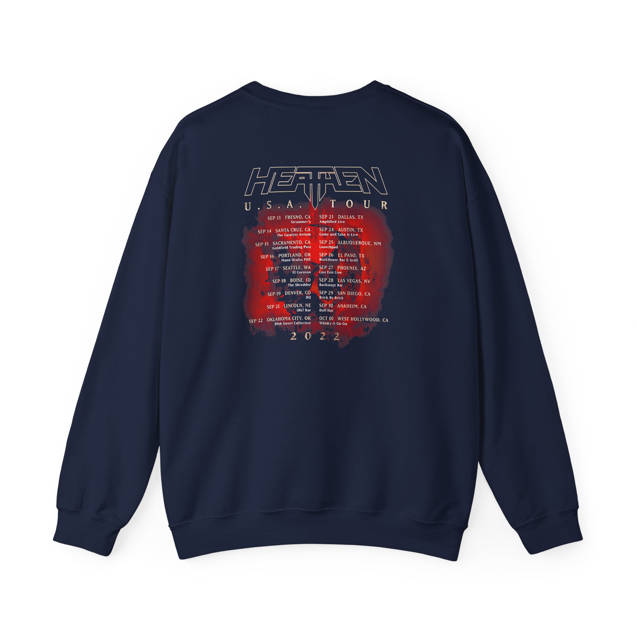 Heathen Empire of the Blind USA Tour 2022 Unisex Heavy Blendâ„¢ Crewneck Sweatshirt