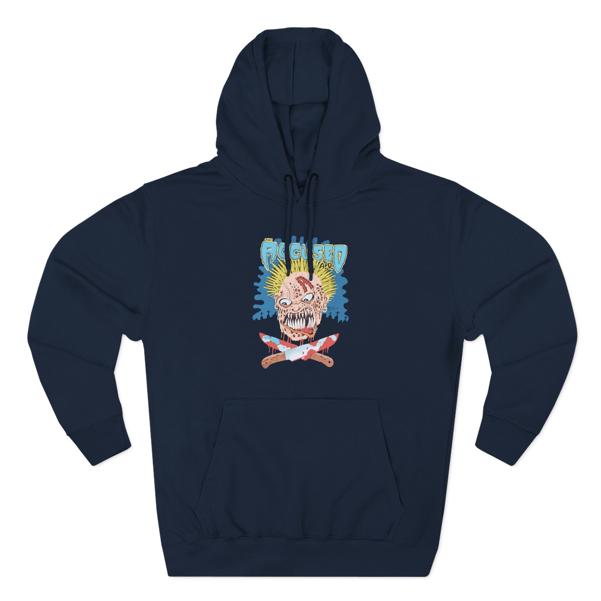 Accused Ad Knives Three-Panel Fleece Hoodie