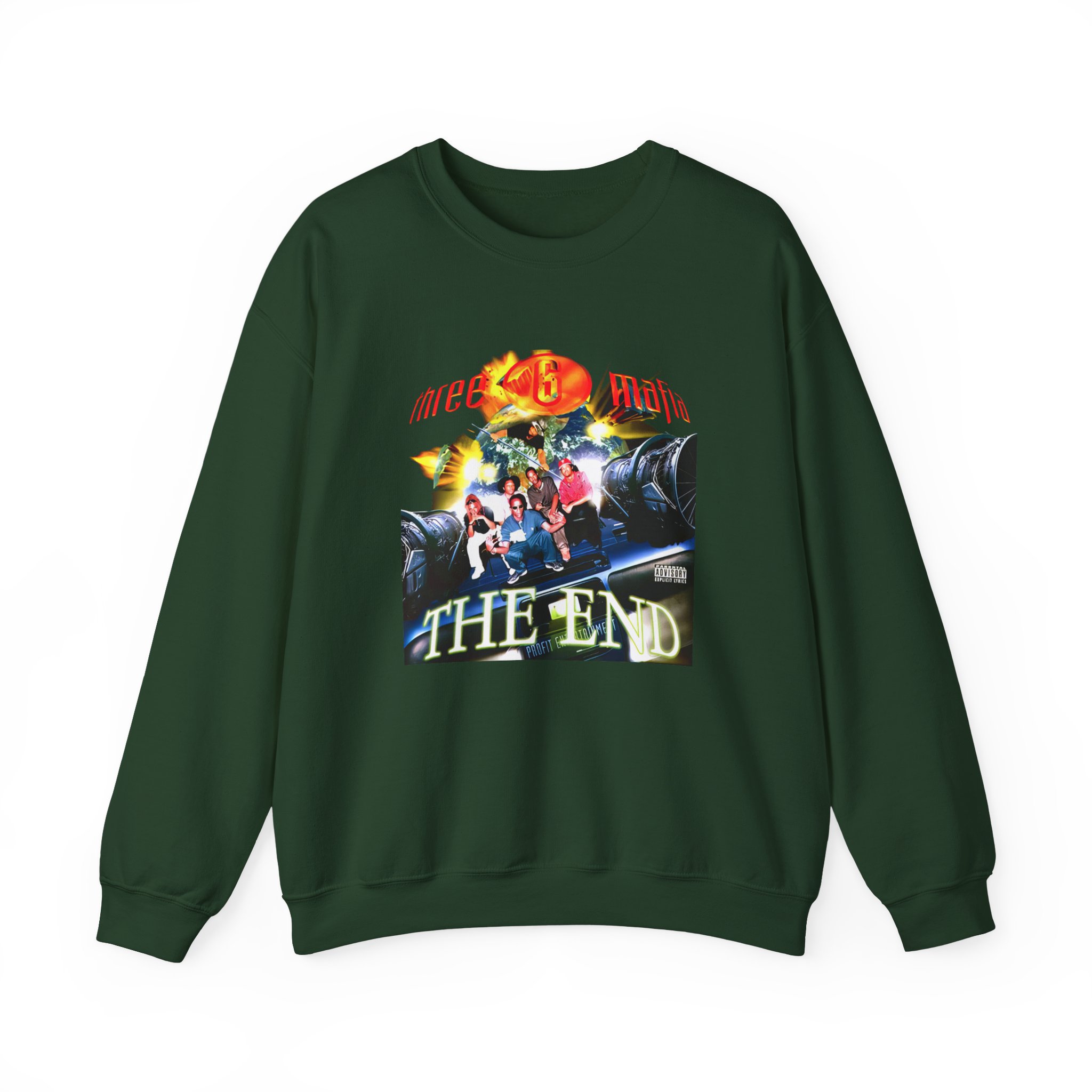 Three 6 Mafia the End Unisex Heavy Blendâ„¢ Crewneck Sweatshirt