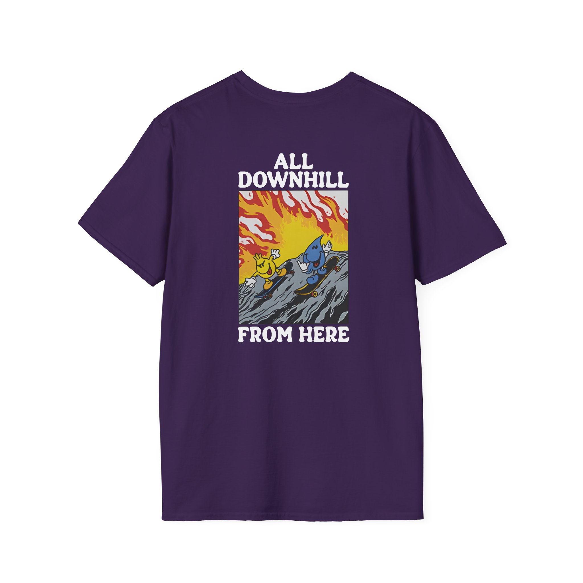 New Found Glory It’s All Downhill From Here Flame Unisex Softstyle T-Shirt