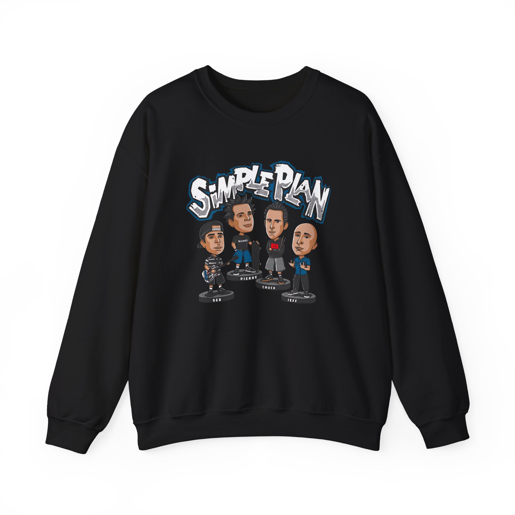 Simple Plan Bobblehead Unisex Heavy Blendâ„¢ Crewneck Sweatshirt