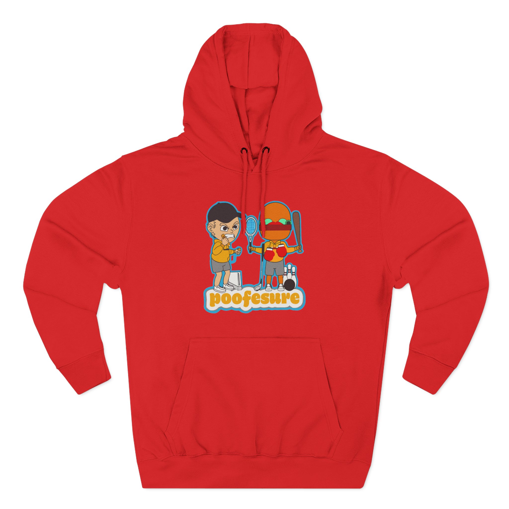 Poofesure Three-Panel Fleece Hoodie