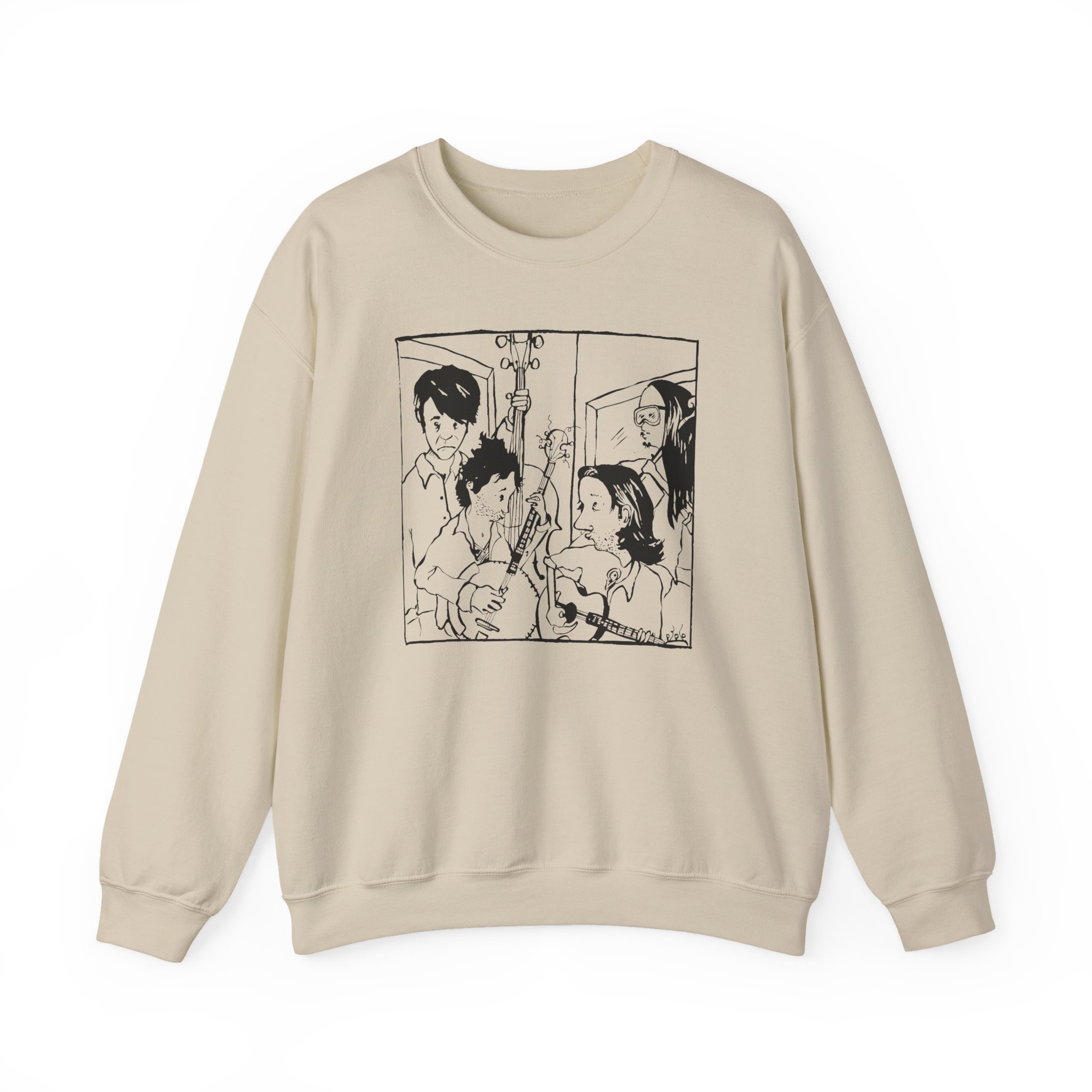 Avett Brothers Seth Drawing Unisex Heavy Blendâ„¢ Crewneck Sweatshirt