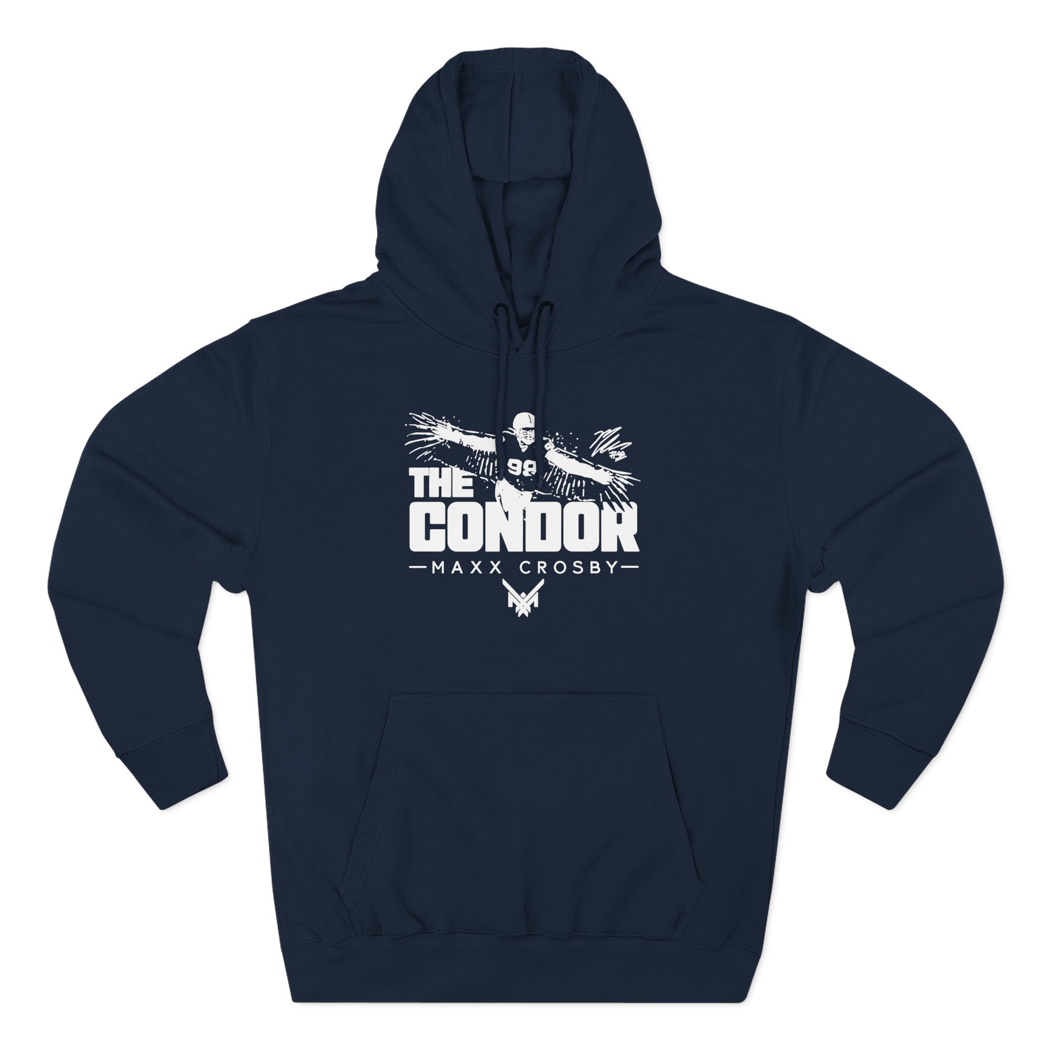 Maxx Crosby the Condor Three-Panel Fleece Hoodie