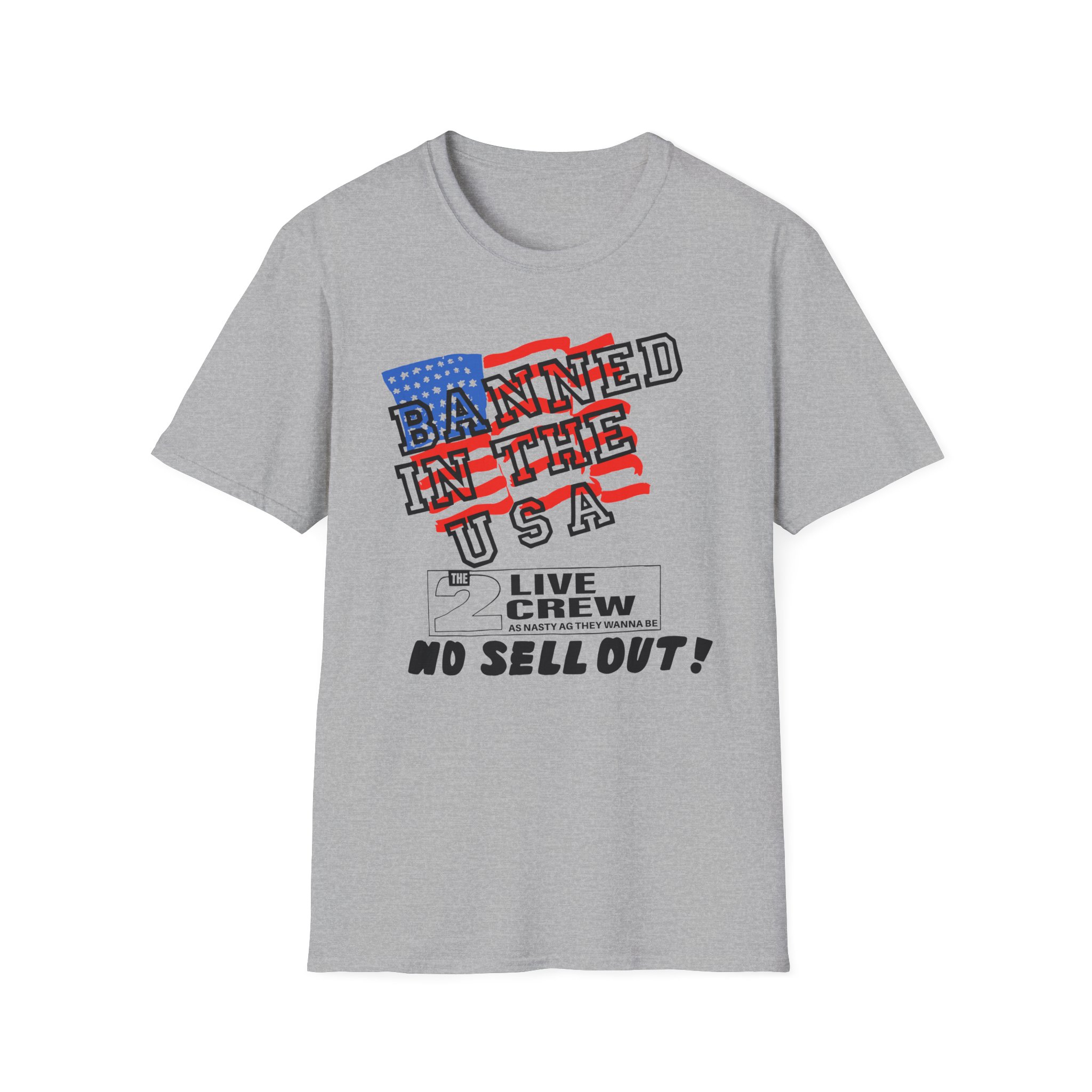 2 Live Crew Banned in the U.s.a. Luke Records Unisex Softstyle T-Shirt