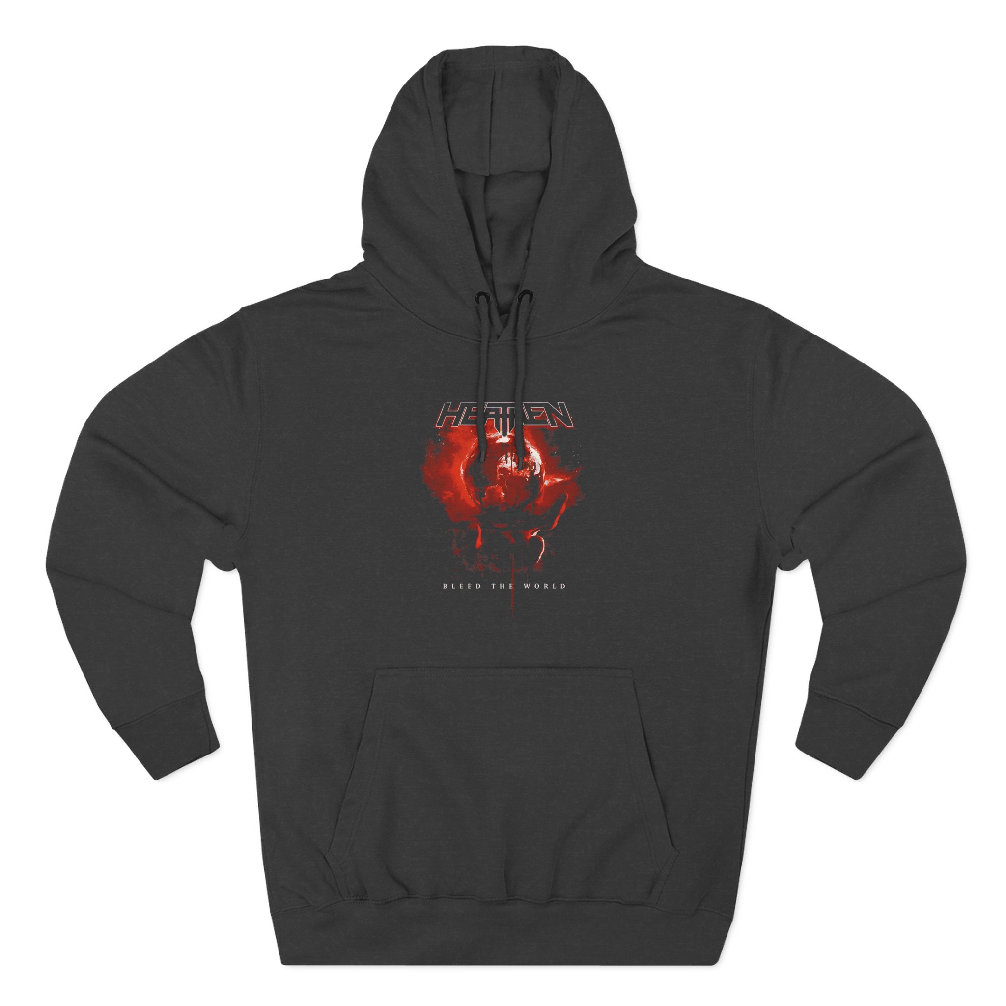 Heathen Bleed the World Three-Panel Fleece Hoodie