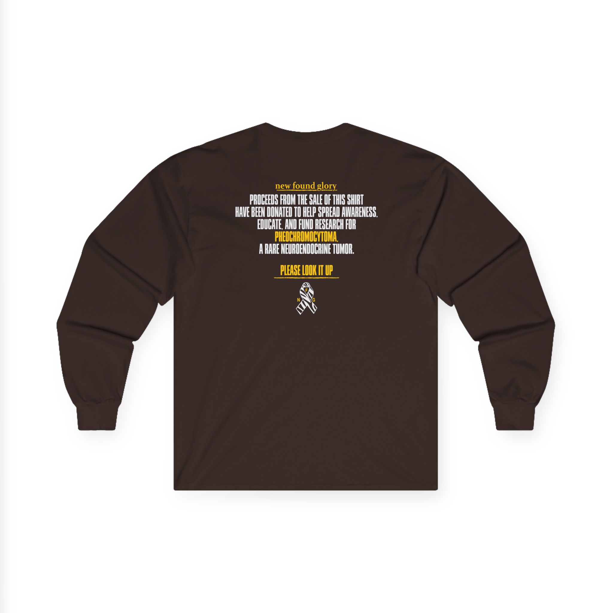 New Found Glory Pheochromocytoma Charity Unisex Ultra Cotton Long Sleeve Tee