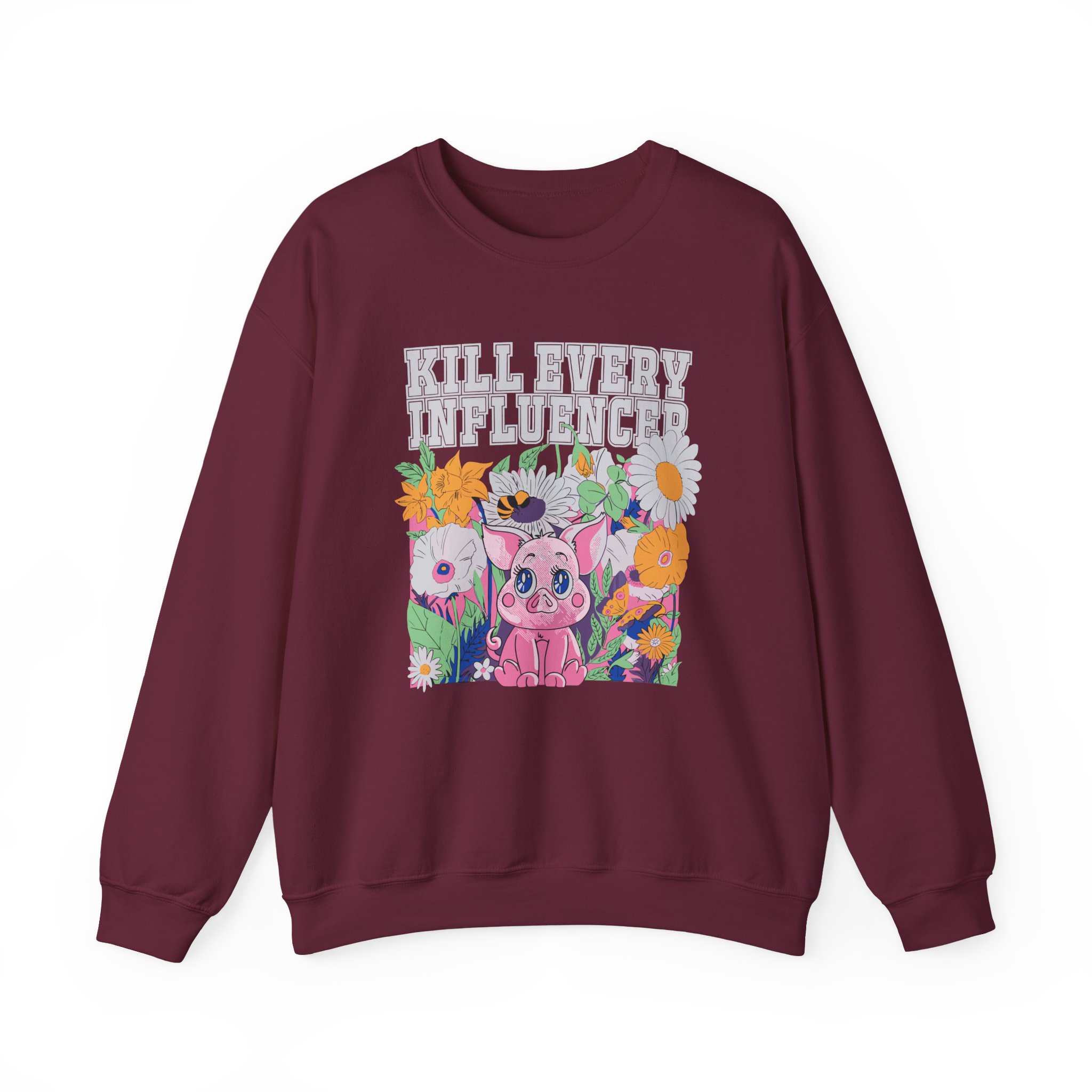 Meatcanyon Kill Every Iuencers Unisex Heavy Blendâ„¢ Crewneck Sweatshirt