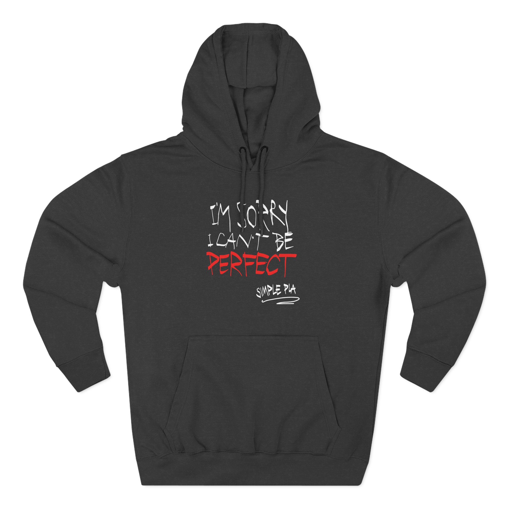 Simple Plan I'm Sorry I Can't Be Perfect Three-Panel Fleece Hoodie
