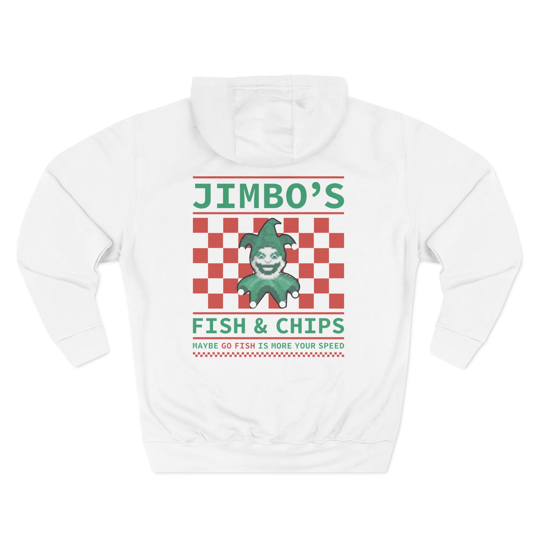 Balatro Jimbo’s Fish & Chips Three-Panel Fleece Hoodie