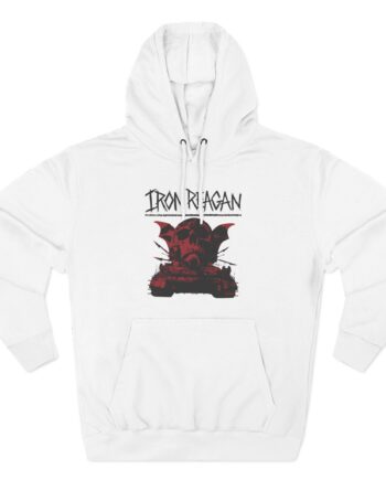 Iron Reagan Warning Three-Panel Fleece Hoodie