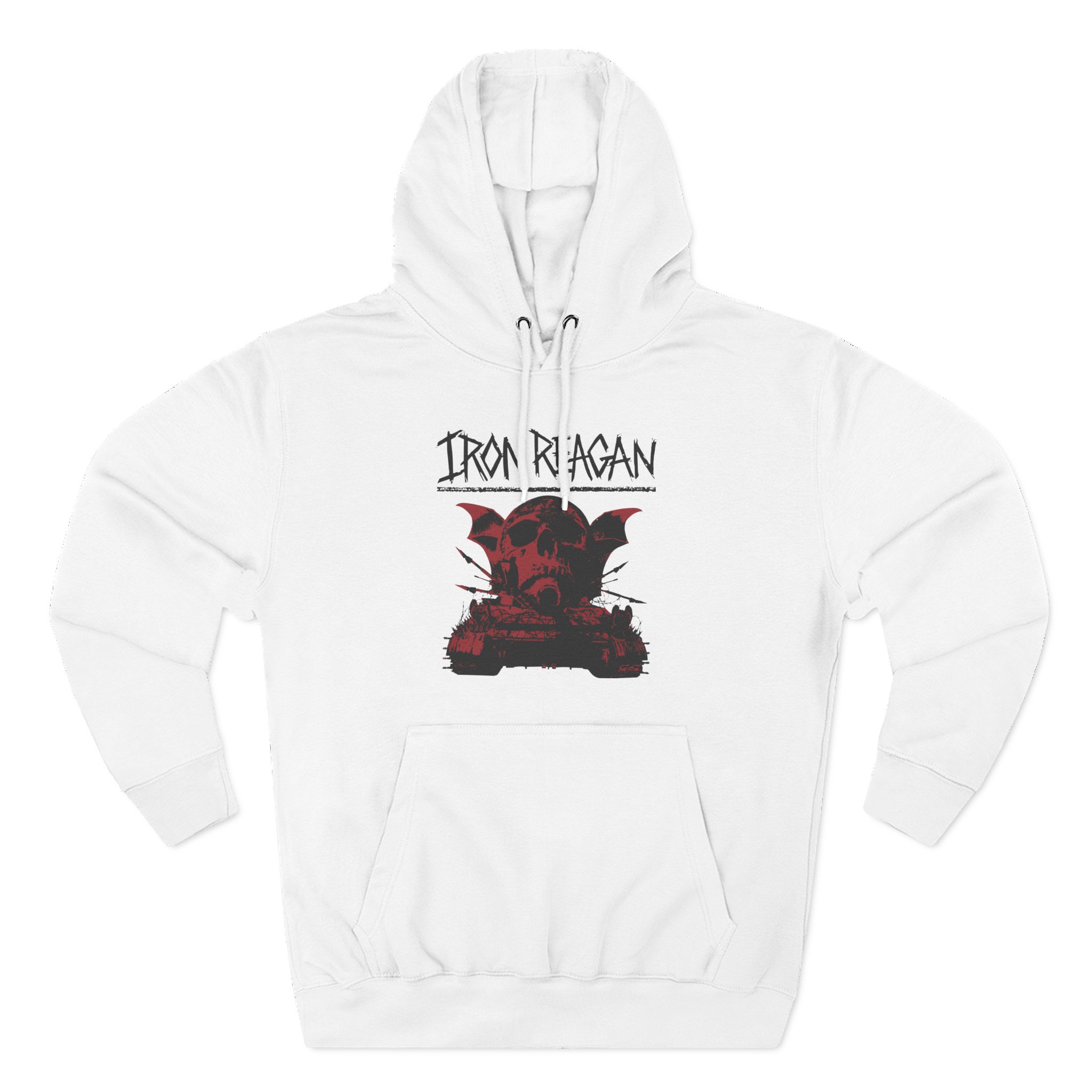 Iron Reagan Warning Three-Panel Fleece Hoodie