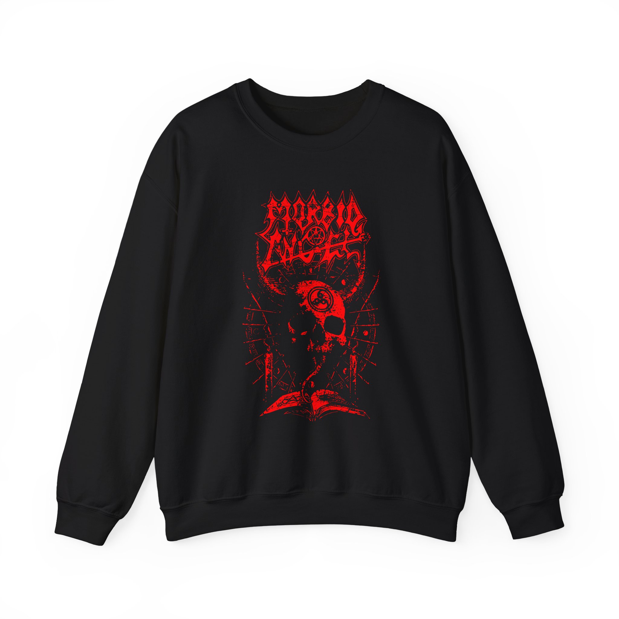 Morbid Angel Horned Skull Unisex Heavy Blendâ„¢ Crewneck Sweatshirt