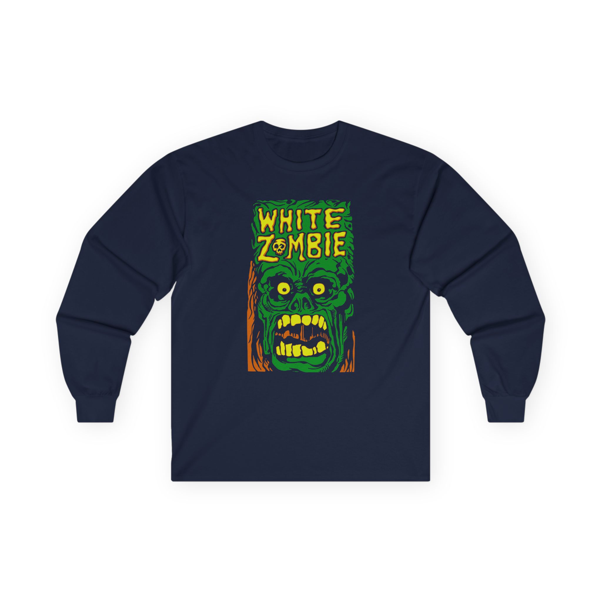 White Zombie Monster Yell Unisex Ultra Cotton Long Sleeve Tee