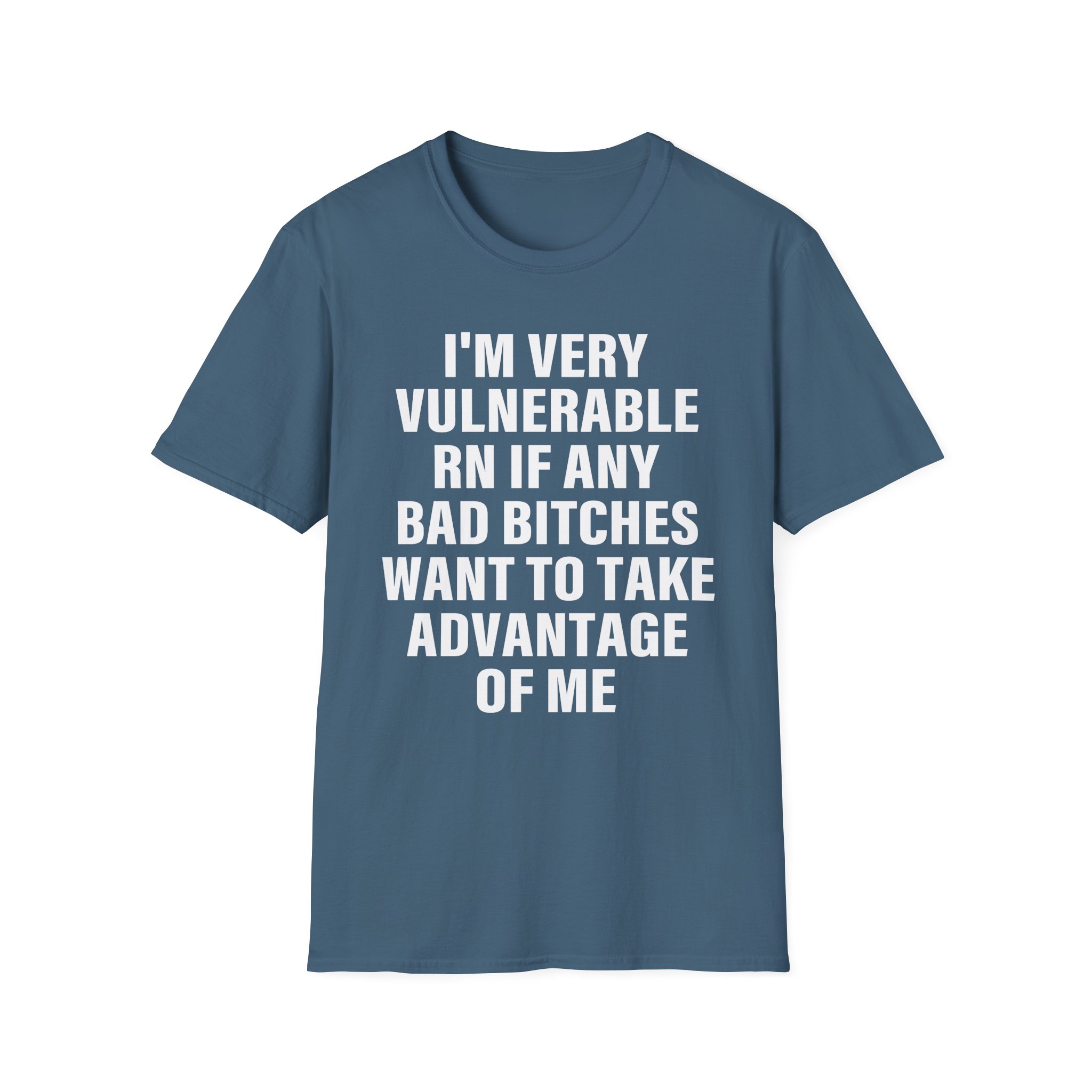 Dom Dolla I'm Very Vulnerable Rn if Any Bad Bitches Want to Take Advantage of Me Unisex Softstyle T-Shirt