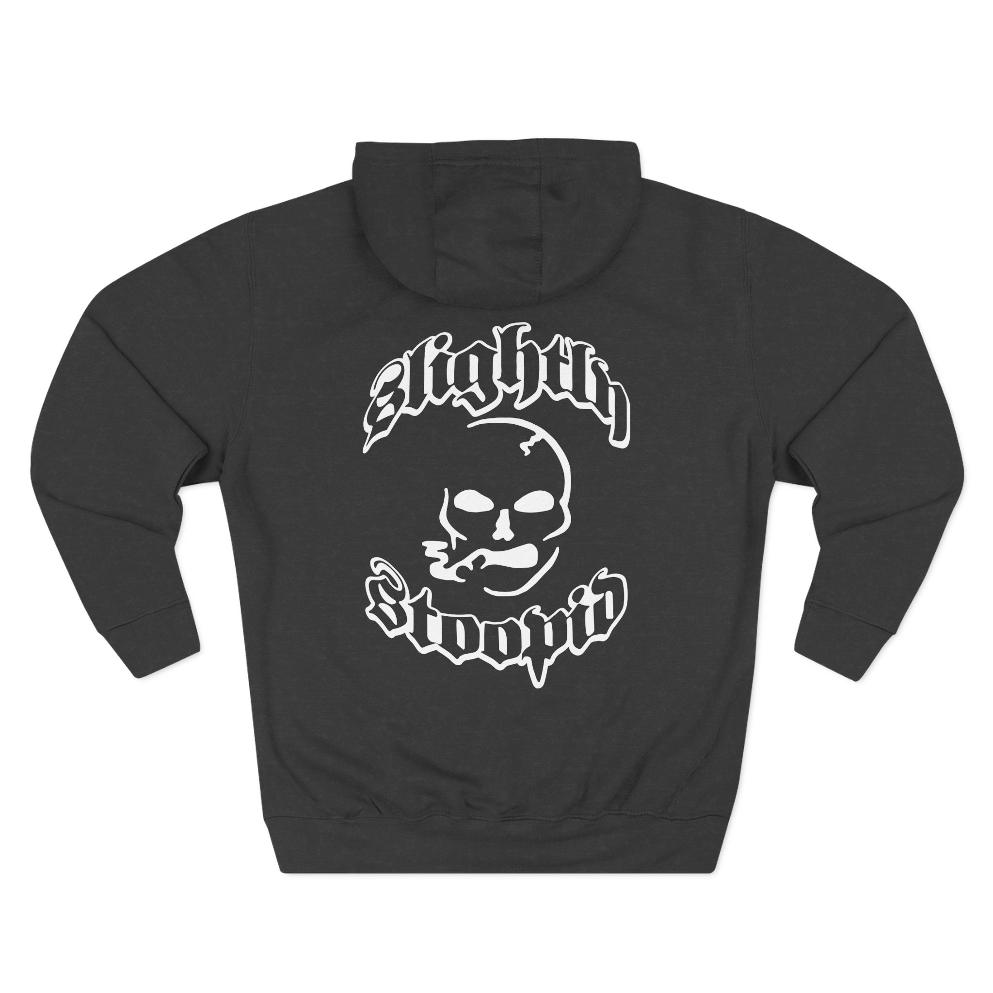 Slightly Stoopid Smoking Skull Three-Panel Fleece Hoodie