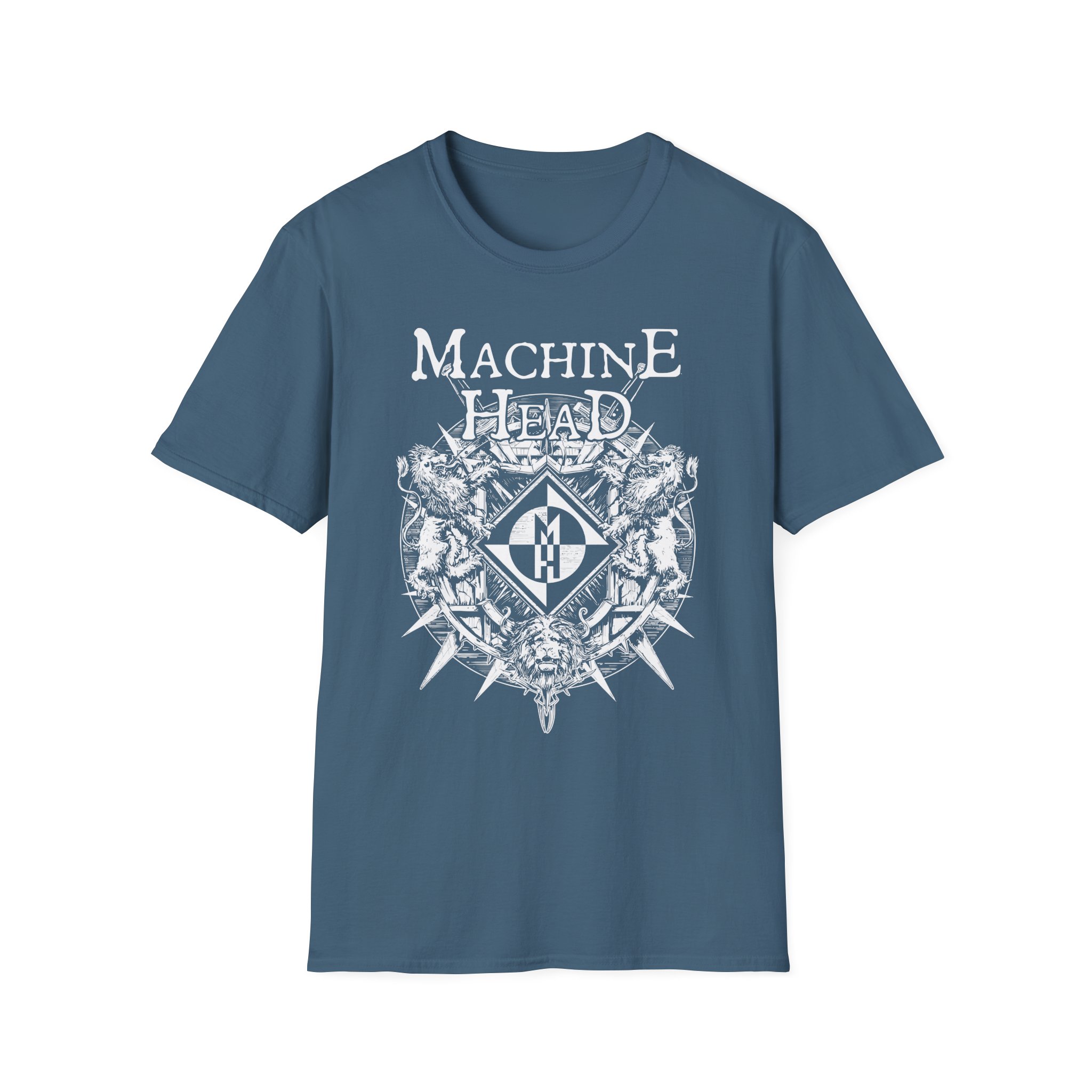 Machine Head Lion Crest Unisex Softstyle T-Shirt