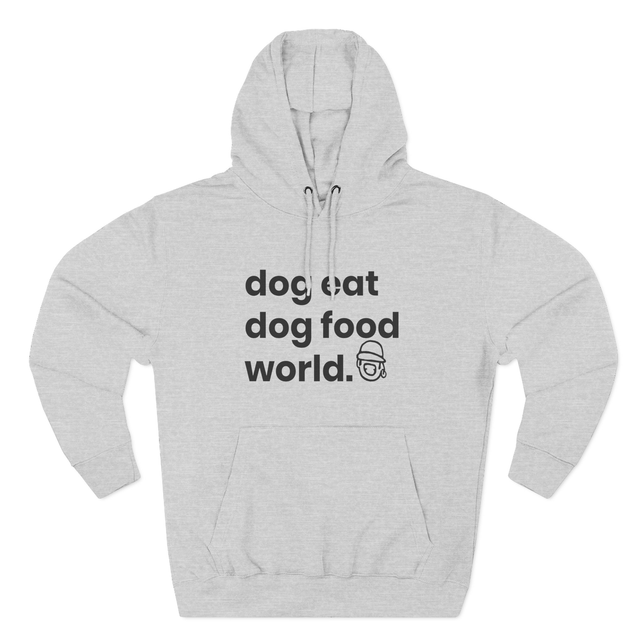 Niko B Dog Eat Dog Food World Three-panel Fleece Hoodie